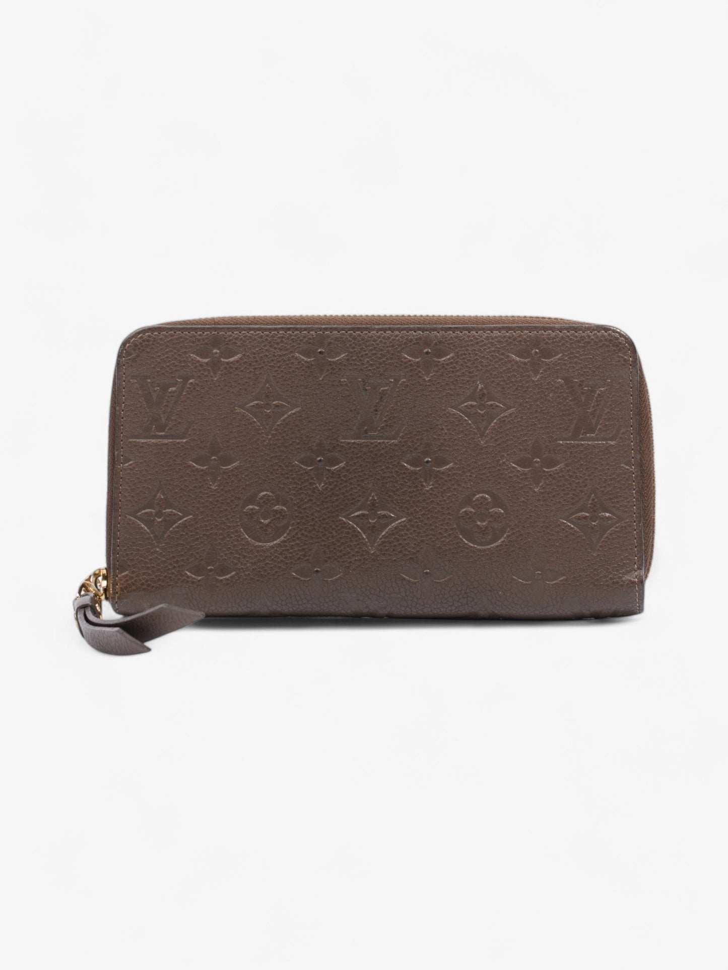 Louis Vuitton Zippy Wallet Taupe Lambskin Leather