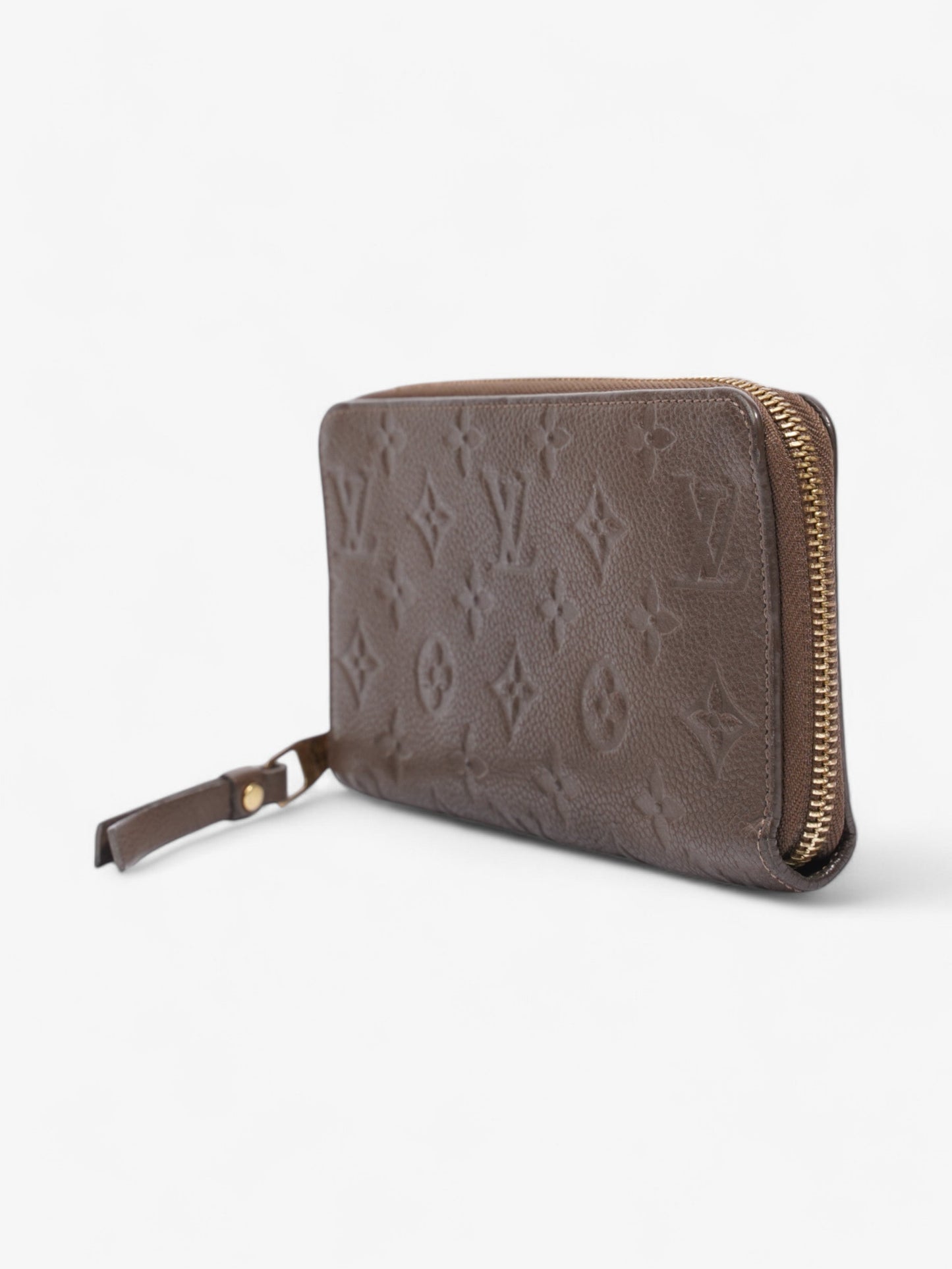 Louis Vuitton Zippy Wallet Taupe Lambskin Leather