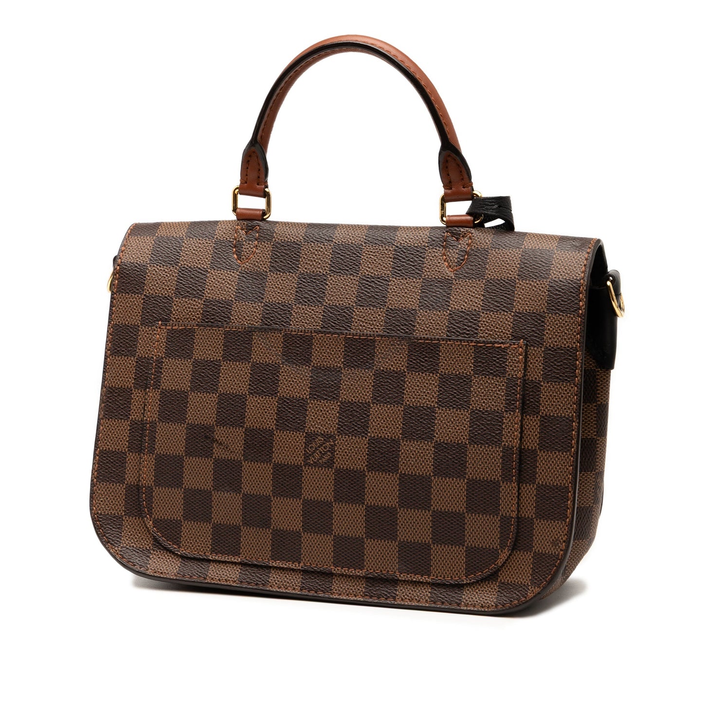 Brown Louis Vuitton Damier Ebene Beaumarchais Satchel