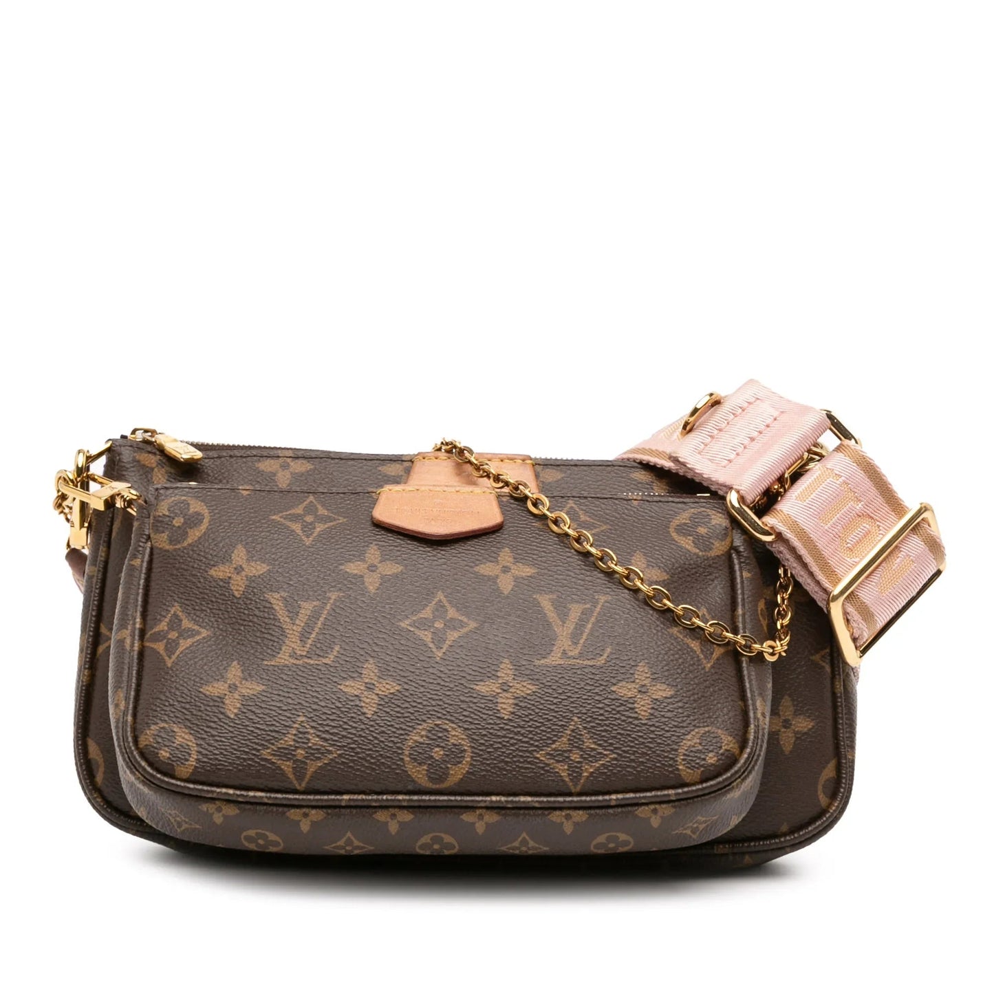 Brown Louis Vuitton Monogram Multi Pochette Accessoires Satchel