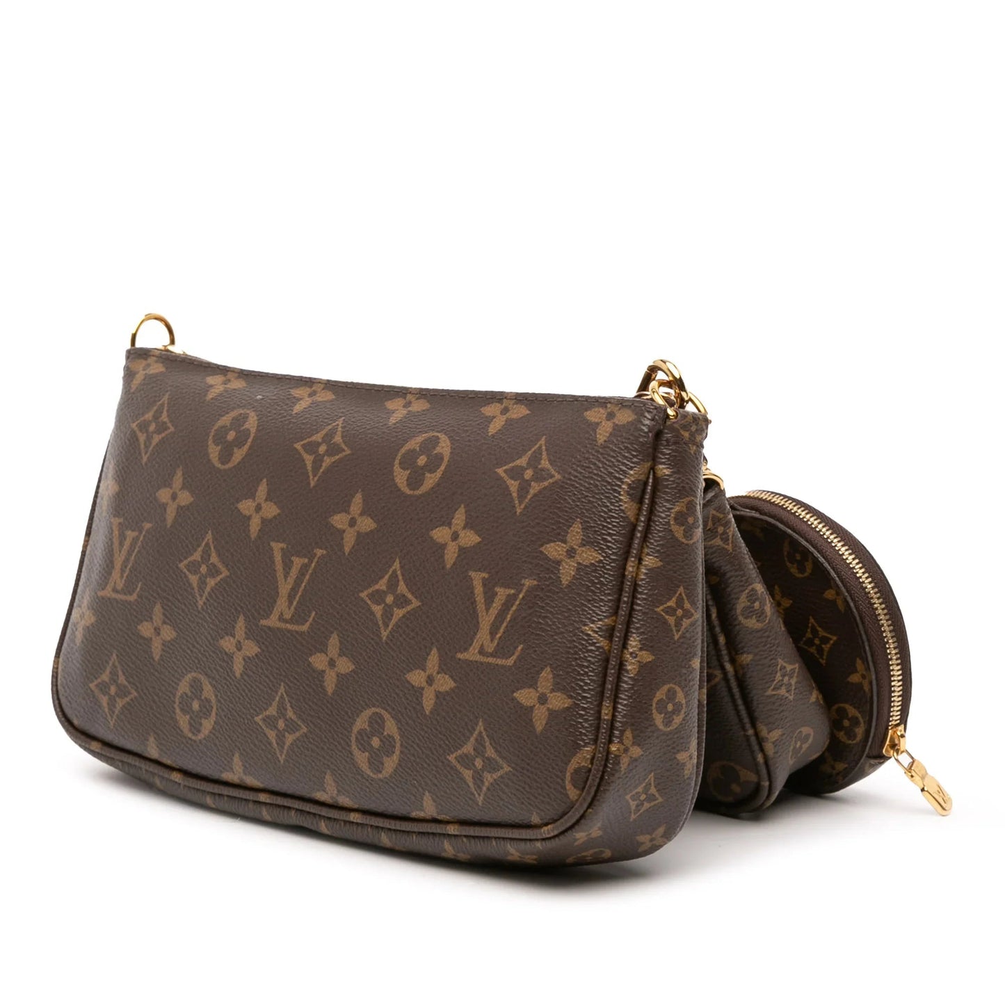 Brown Louis Vuitton Monogram Multi Pochette Accessoires Satchel