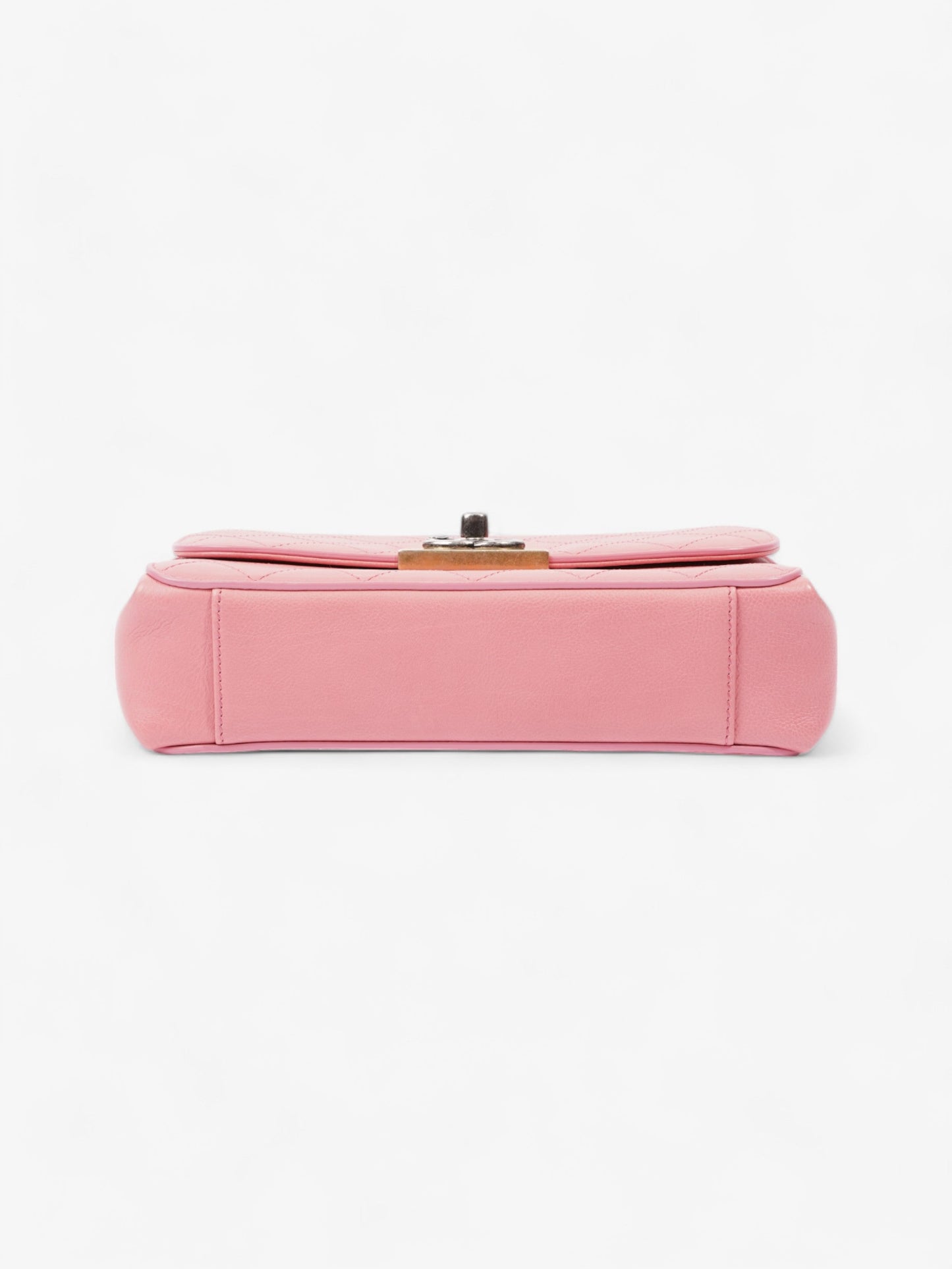 Chanel Quilted Crossbody Bag Pink Calfskin Leather