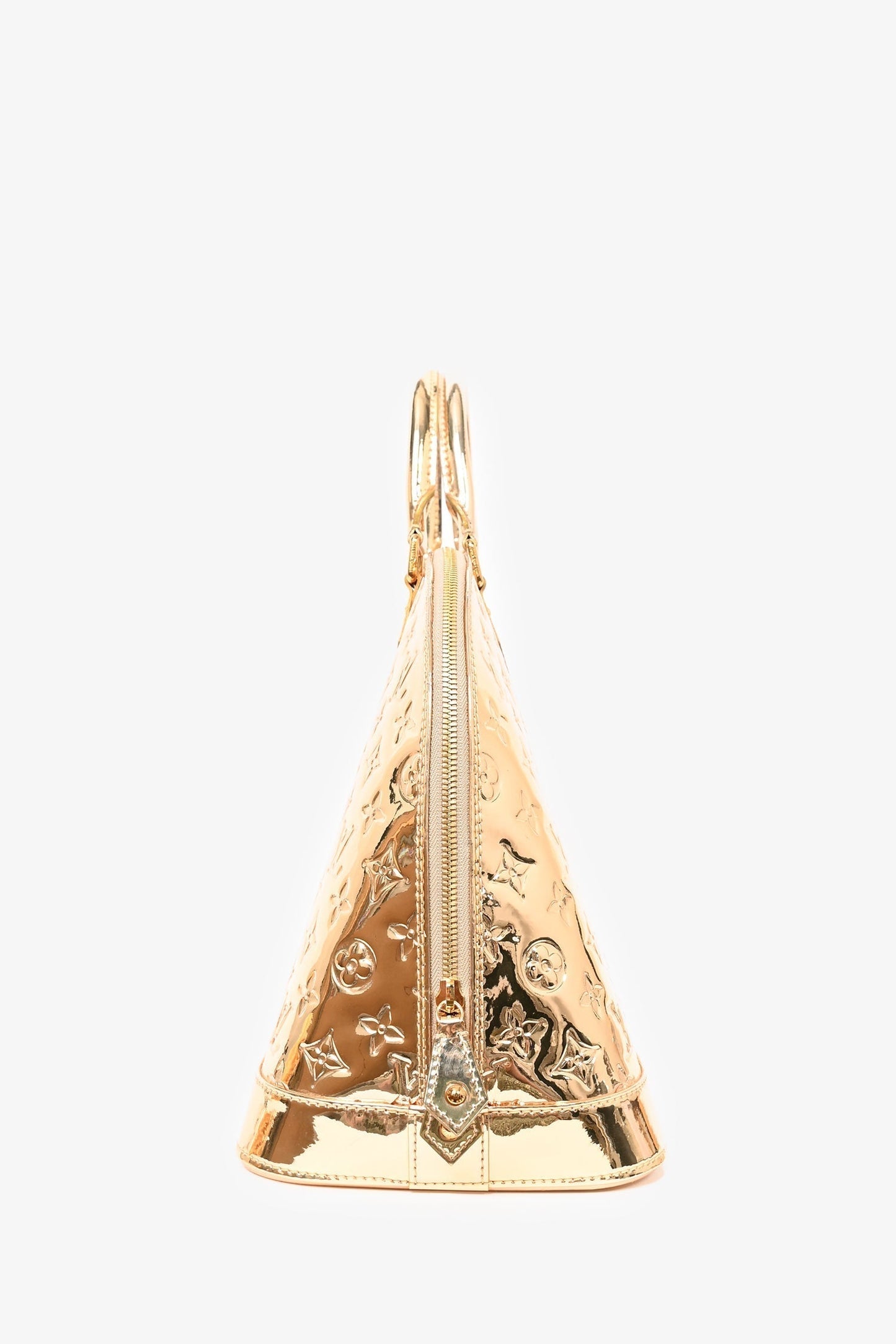Louis Vuitton 2008 Gold Monogram Mirroire Alma GM Top Handle