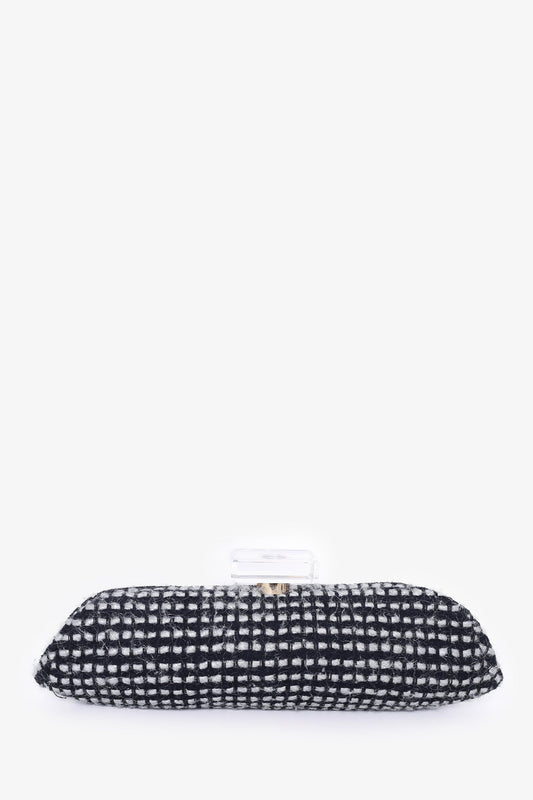 Chanel™ 2002/03 Black/Silver Tweed Clutch