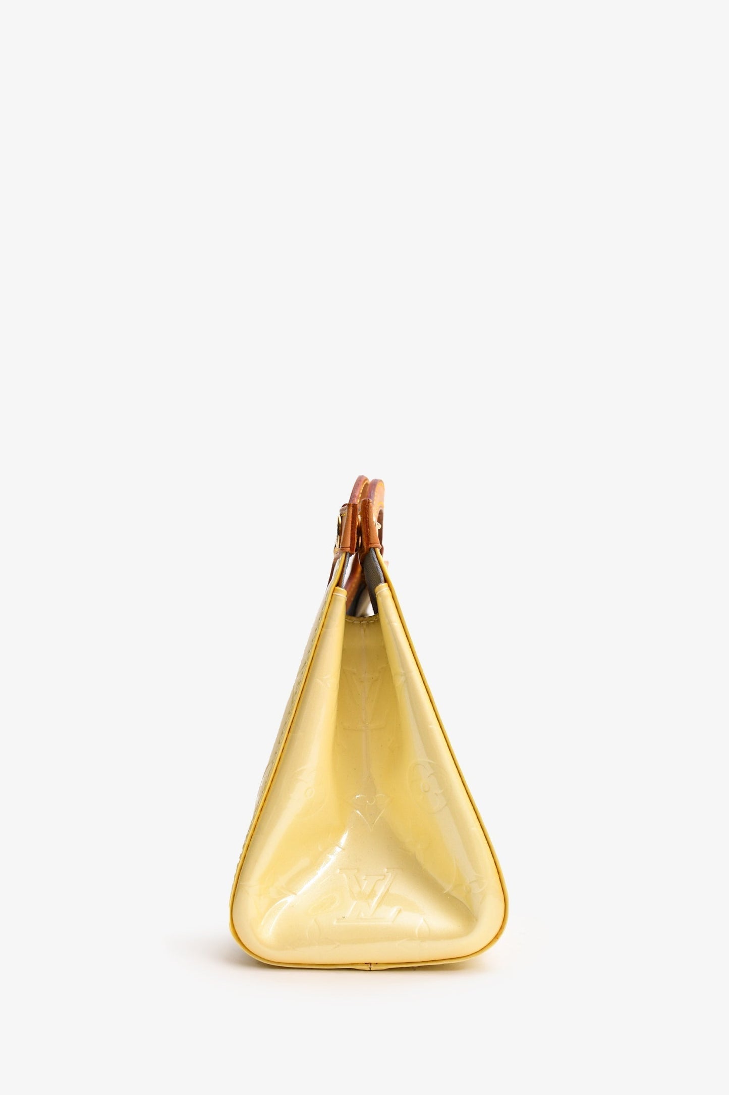 Louis Vuitton 2006 Yellow Vernis Roxbury Top Handle with Strap