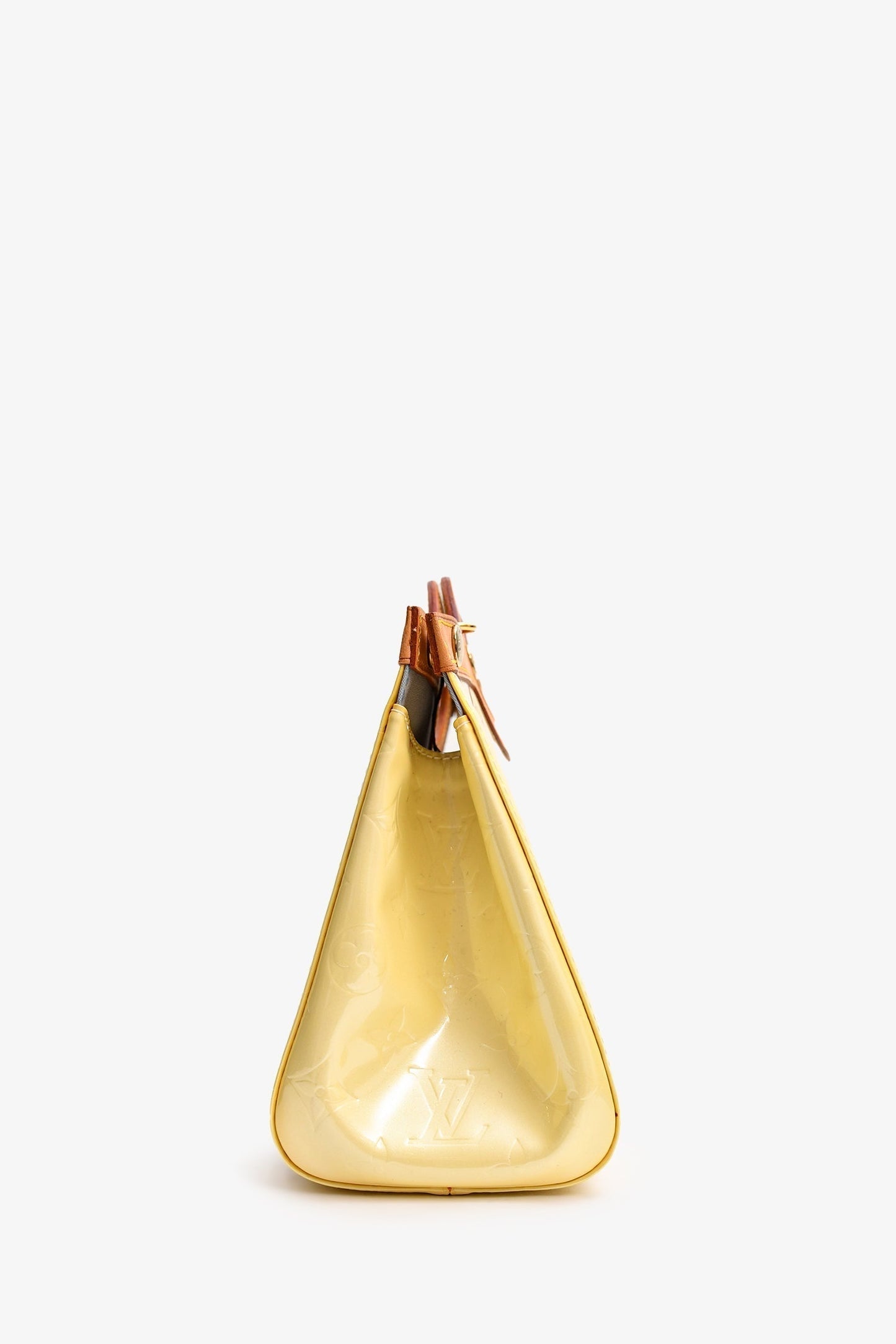 Louis Vuitton 2006 Yellow Vernis Roxbury Top Handle with Strap