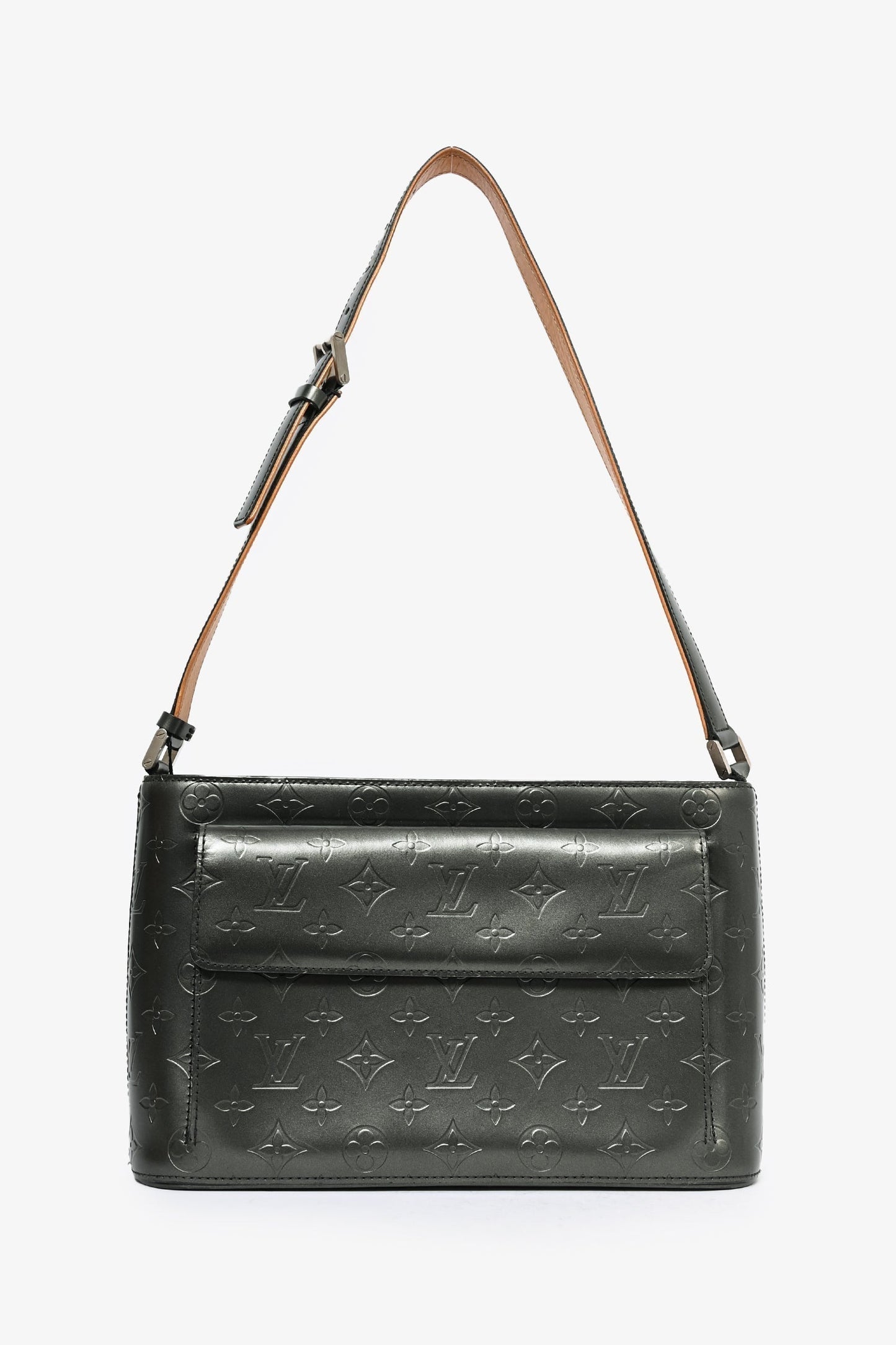 Louis Vuitton Grey Monogram 'Mat Aston' Shoulder Bag