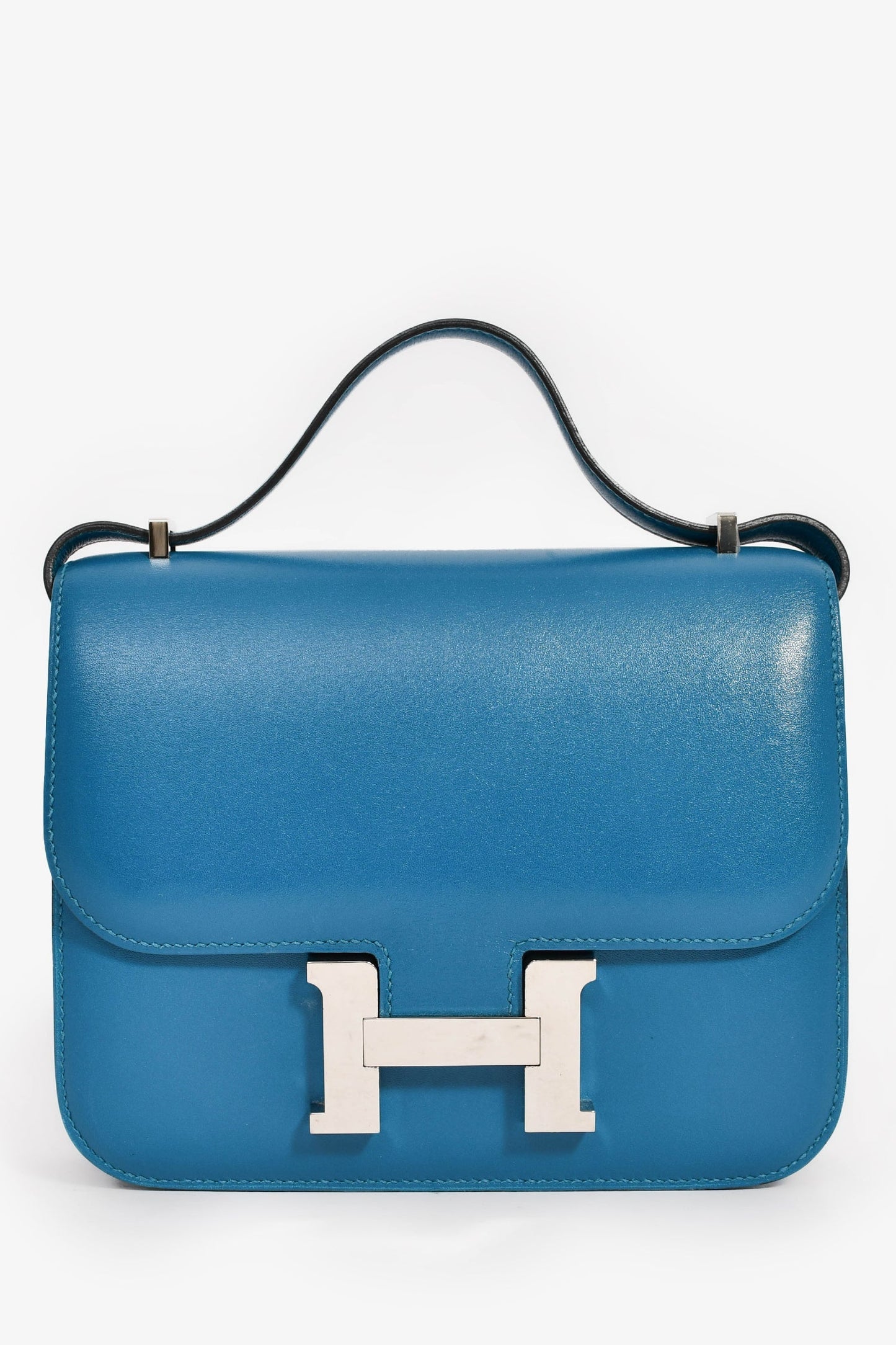 Hermes 2017 Bleu Izmir Tadelakt Leather Constance 18