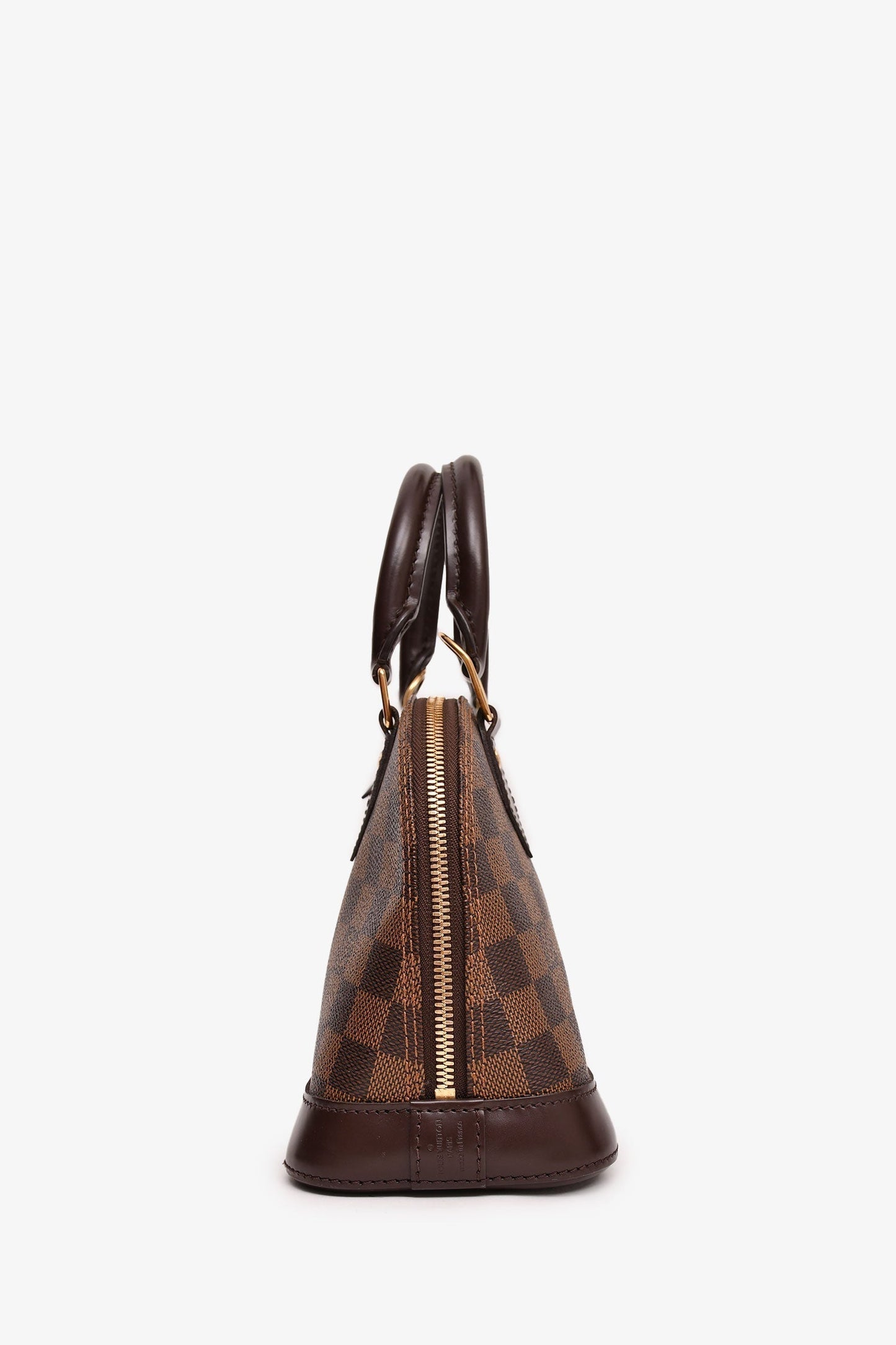 Louis Vuitton 2016 Damier Ebene Alma BB with Strap
