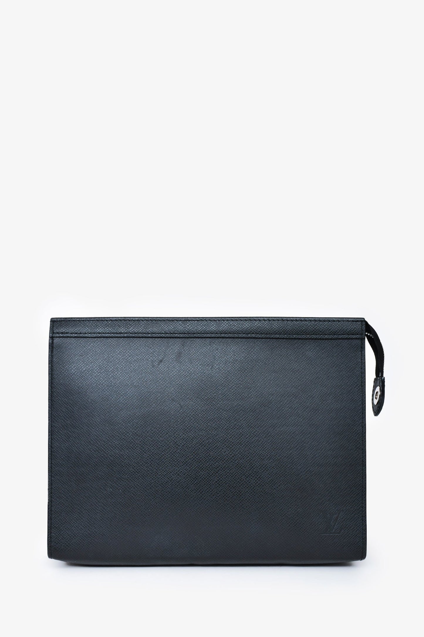 Louis Vuitton Black Taiga Leather Pochette Voyage
