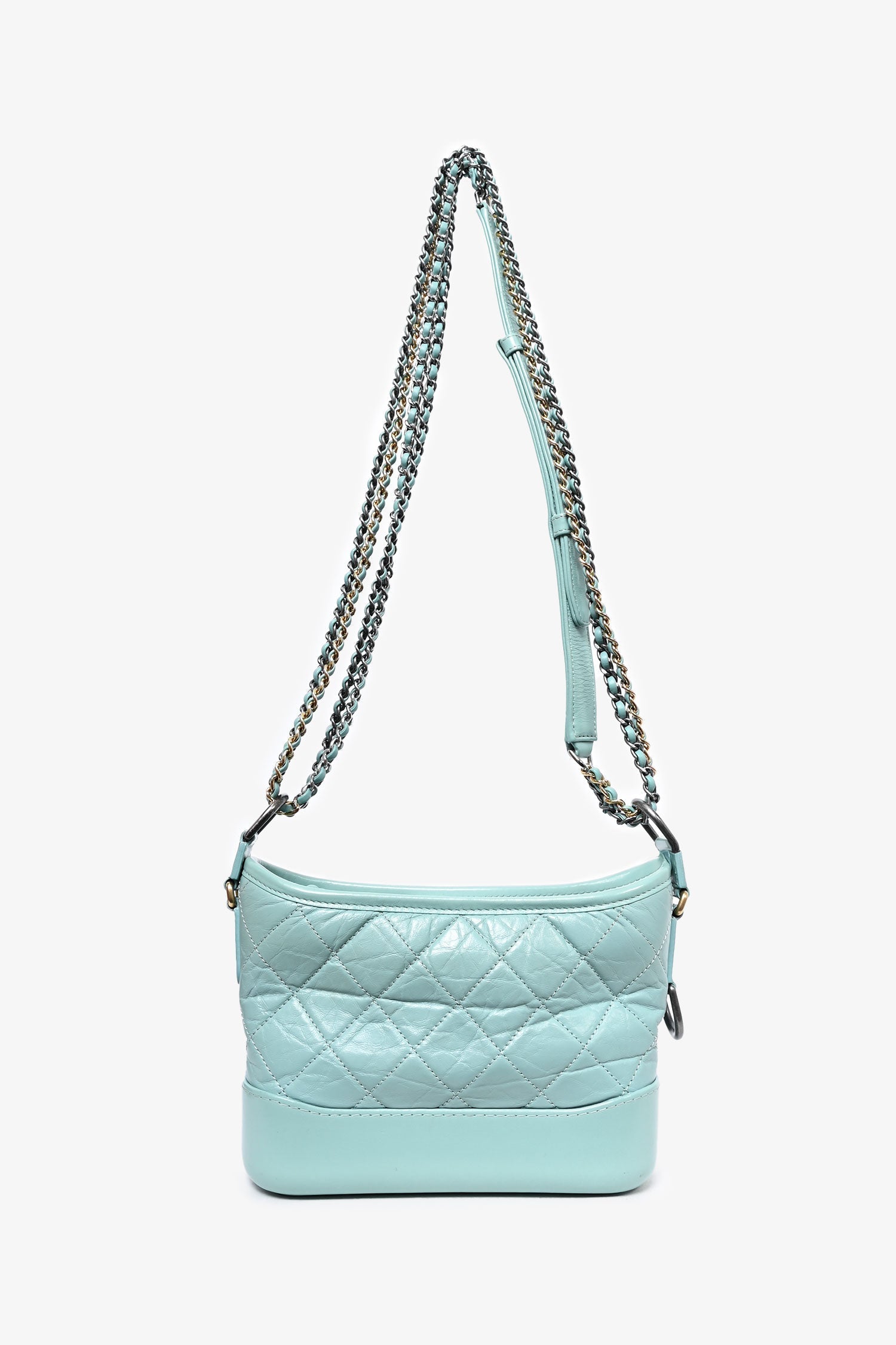 Chanel™ 2019 Seafoam Green Quilted Small Gabrielle Shoulder Bag (As Is)
