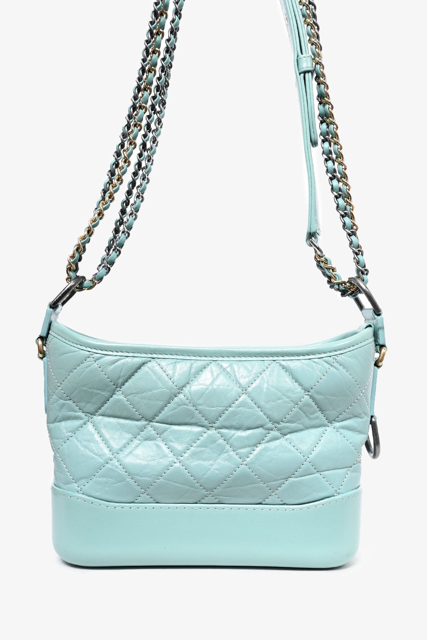 Chanel™ 2019 Seafoam Green Quilted Small Gabrielle Shoulder Bag (As Is)