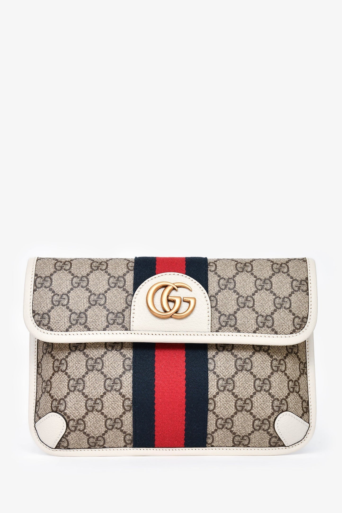 Gucci Leather Canvas Handbag