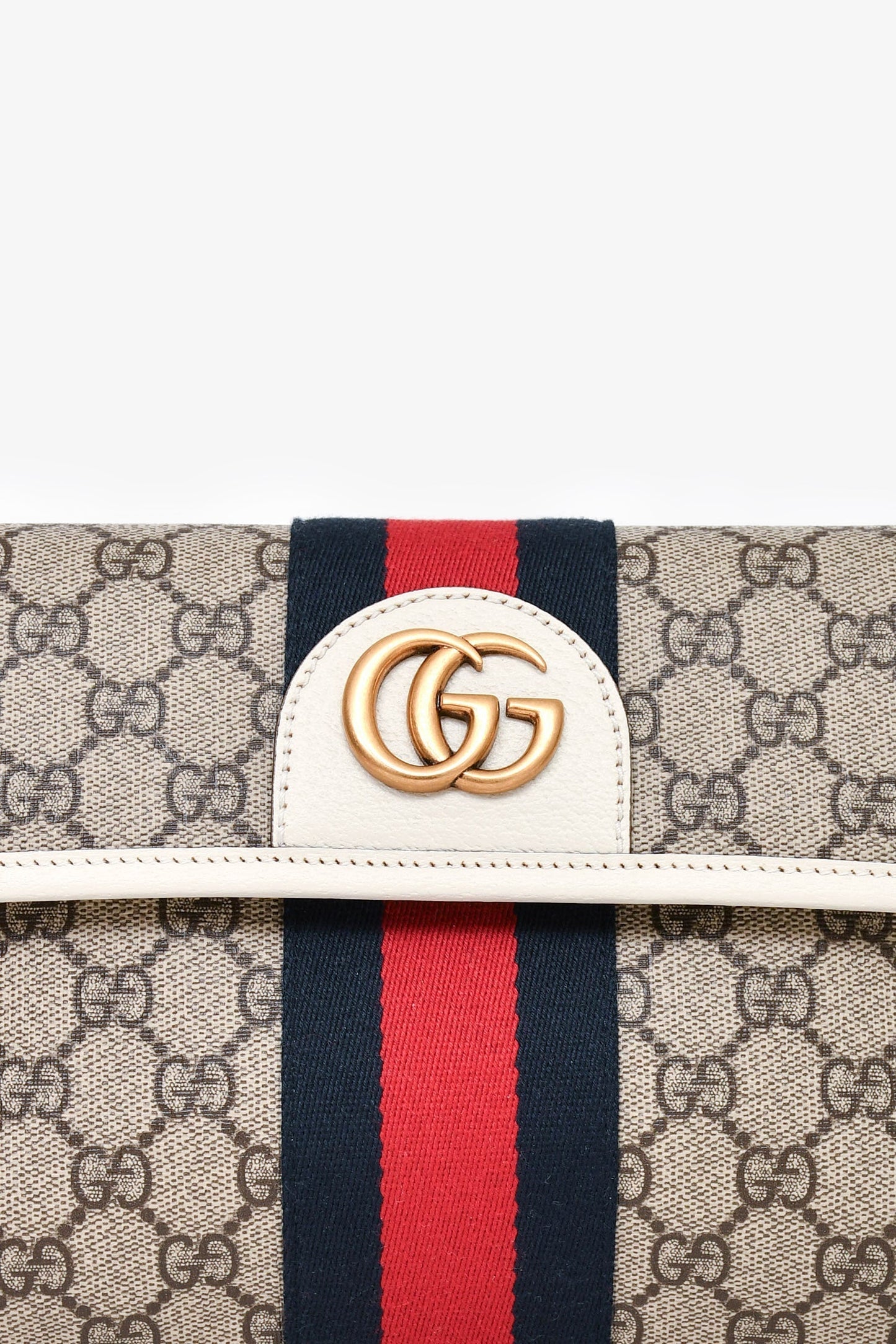 Gucci Leather Canvas Handbag