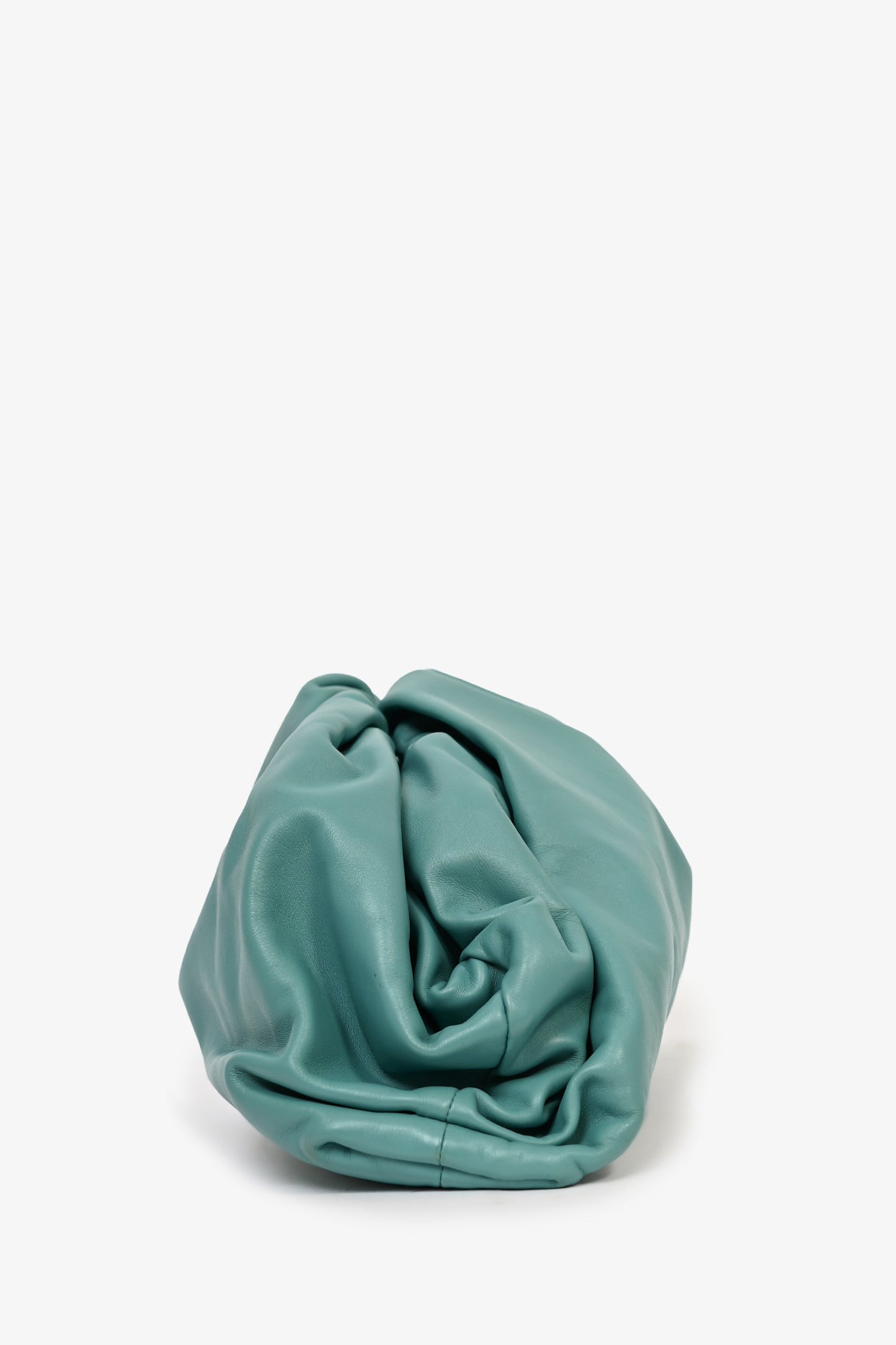 Bottega Veneta Teal Leather Large Classic Pouch