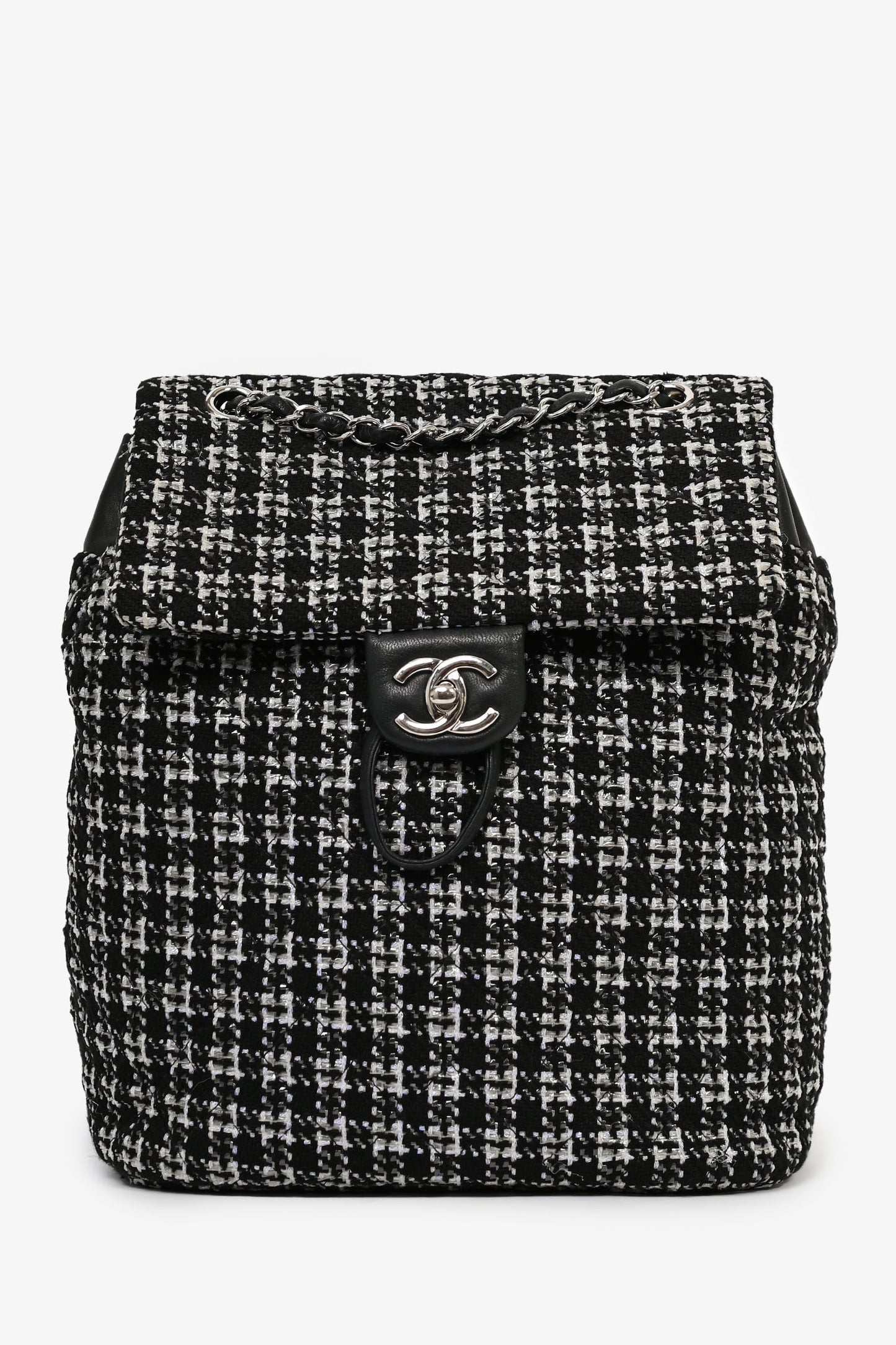 Chanel™ 2016 Black/Silver Tweed 'Urban Spirit' Backpack