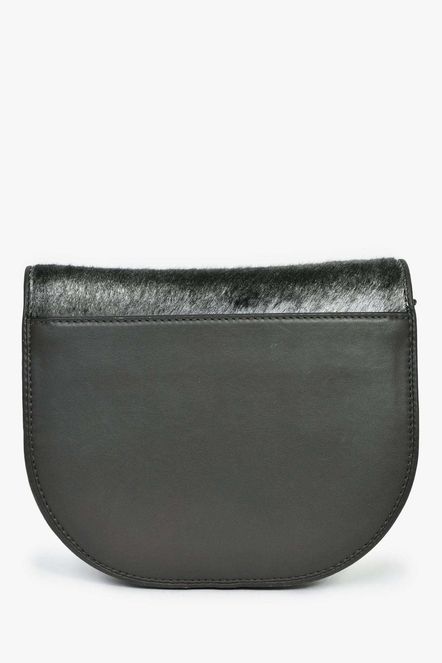 Brunello Cucinelli Grey Calfhair Small Crossbody