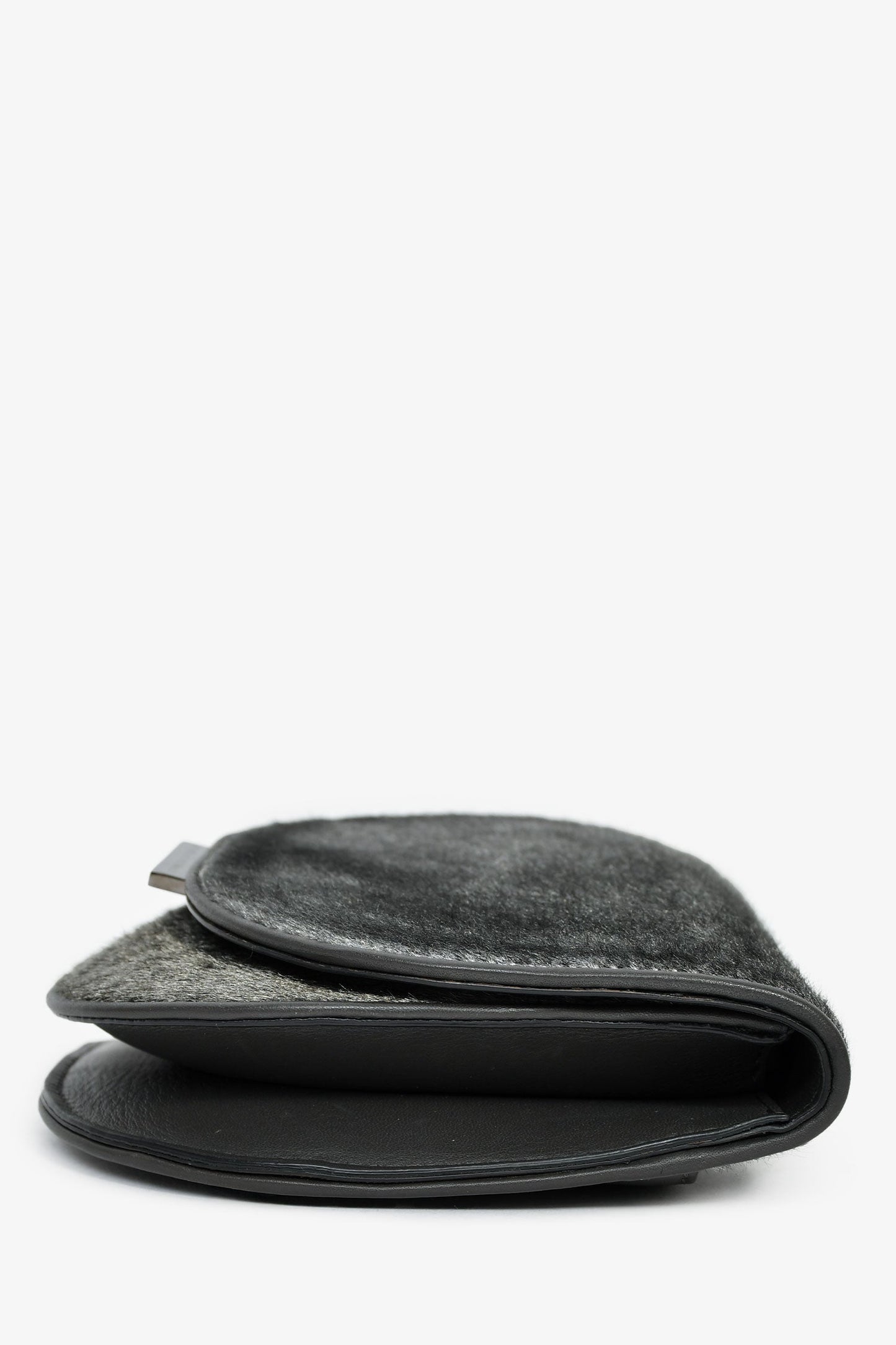Brunello Cucinelli Grey Calfhair Small Crossbody