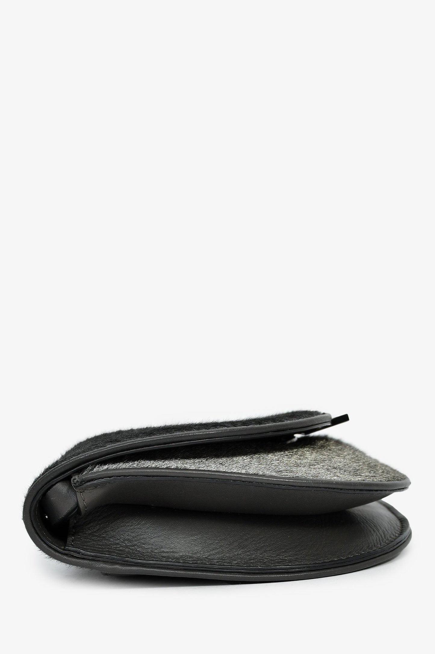Brunello Cucinelli Grey Calfhair Small Crossbody
