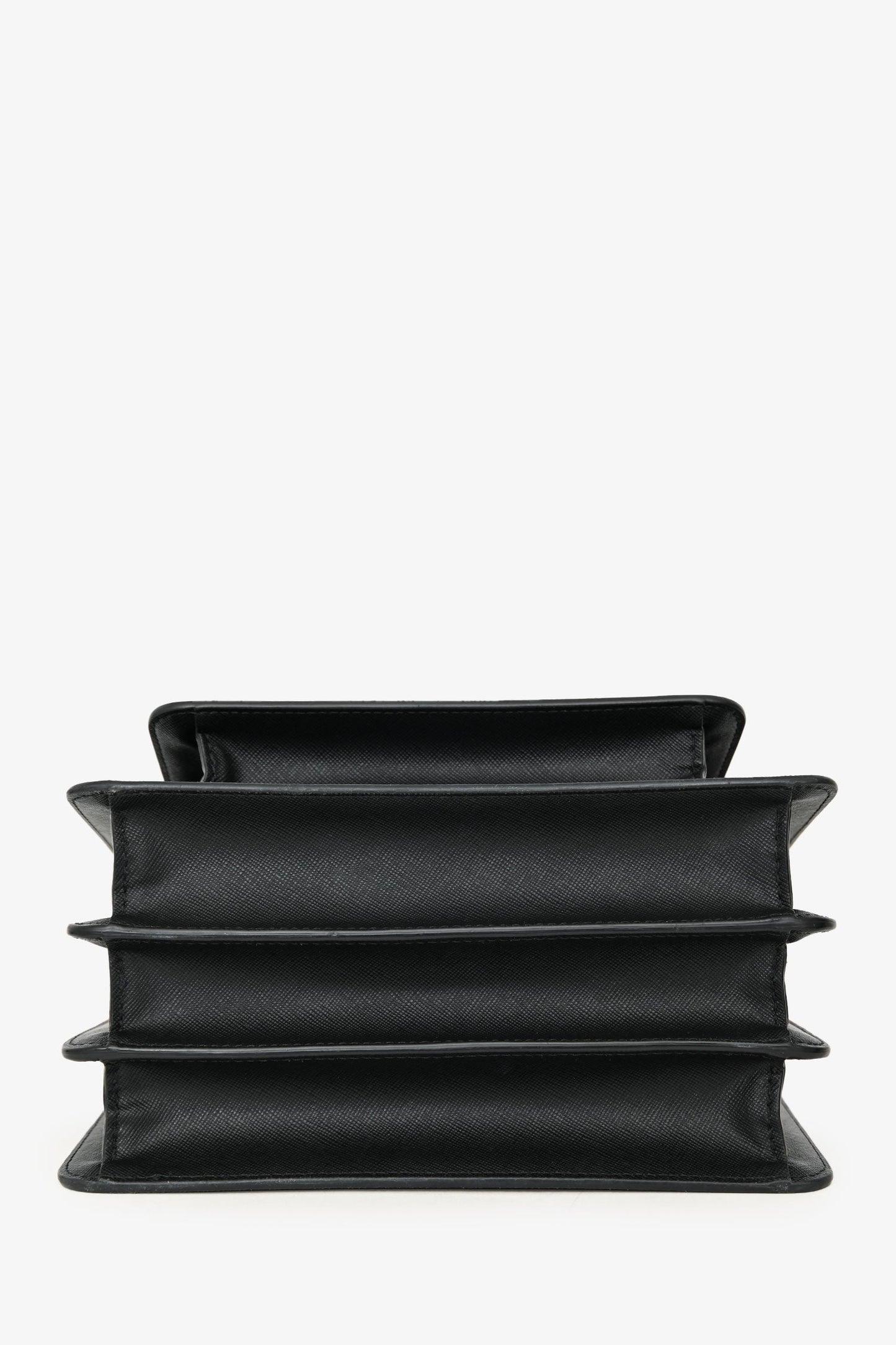 Marni Black Saffiano Leather Medium Trunk Crossbody Bag