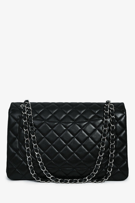 Chanel™ 2011 Black Lambskin Classic Single Maxi Flap Bag