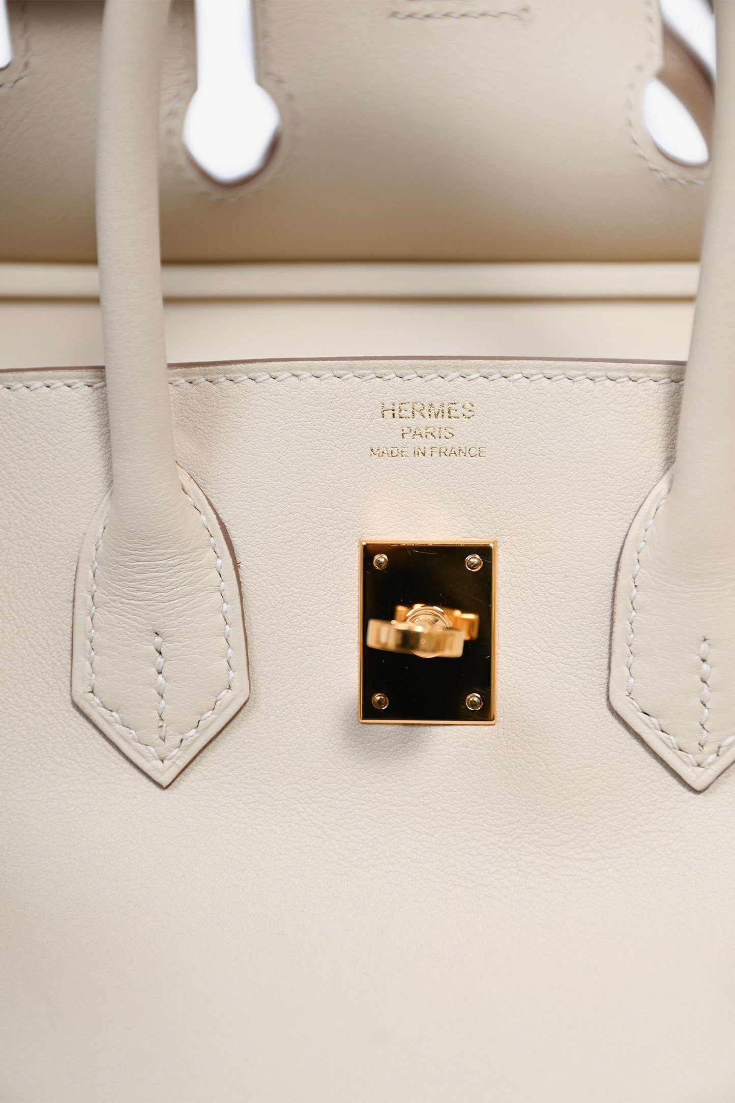 Hermès 2017 Craie Swift Leather Birkin 25