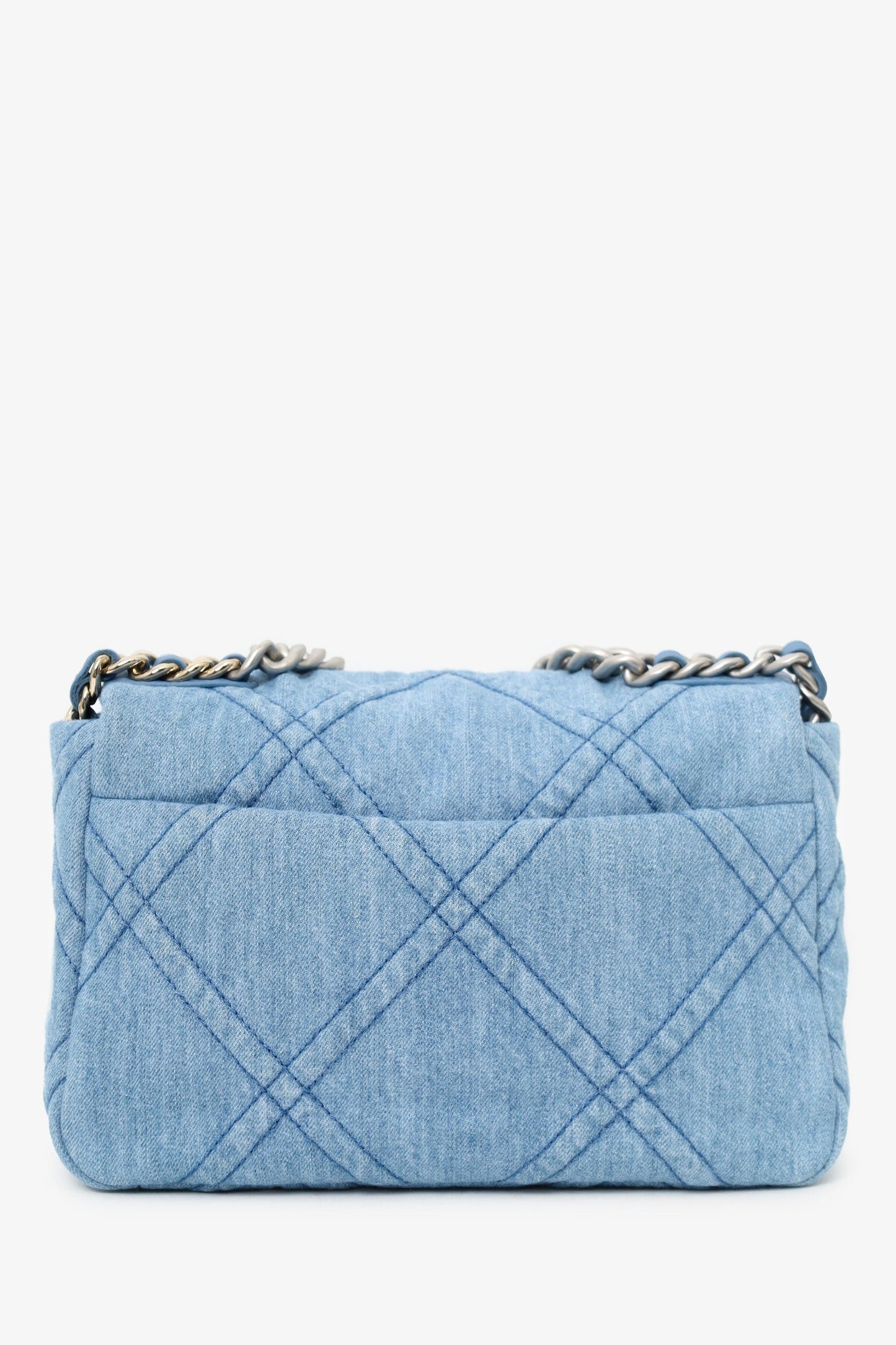 Chanel™ Blue 'Chanel 19' Medium Flap Bag