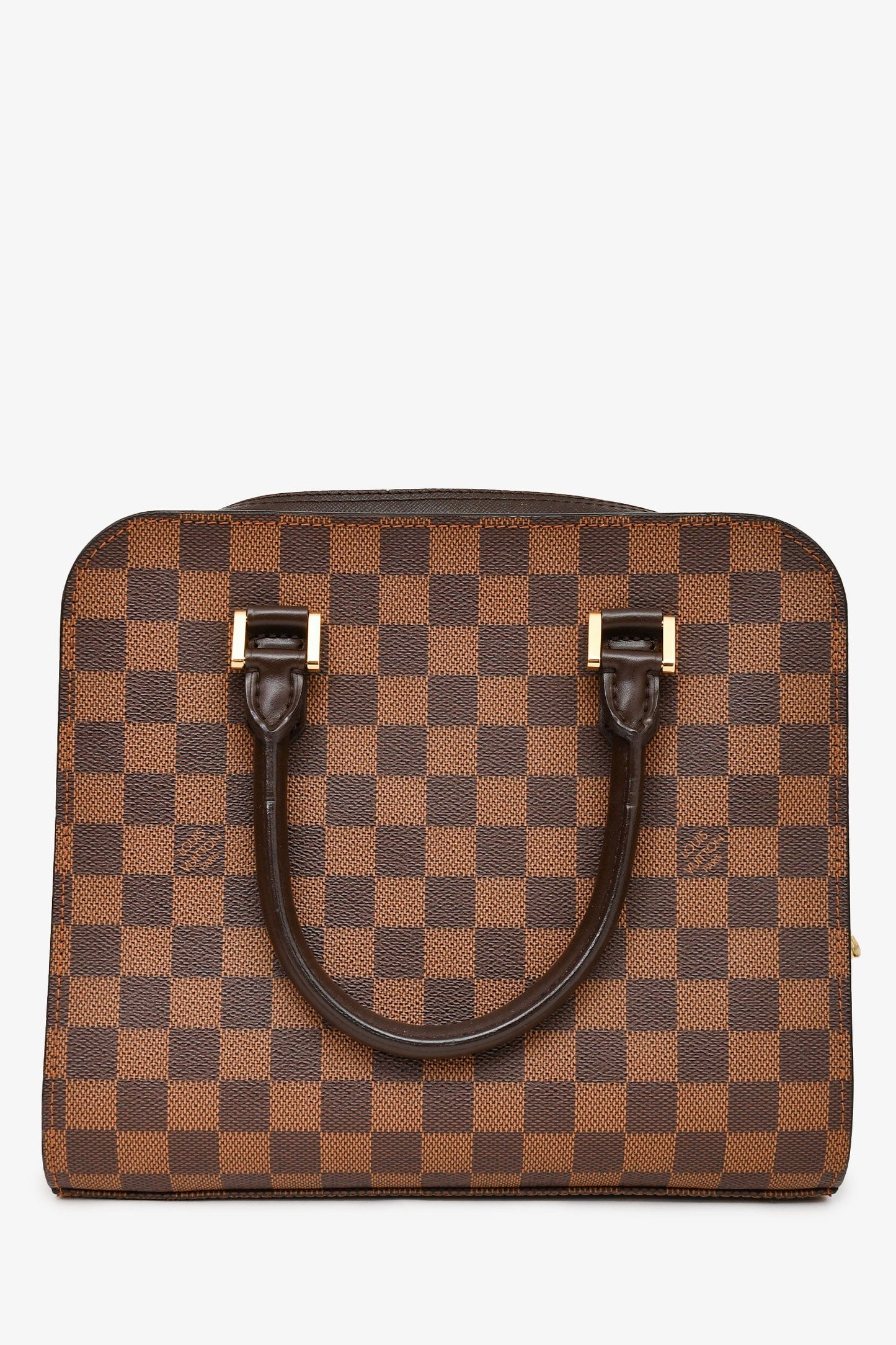 Louis Vuitton 1998 Brown Damier Ebene Triana Top Handle Bag
