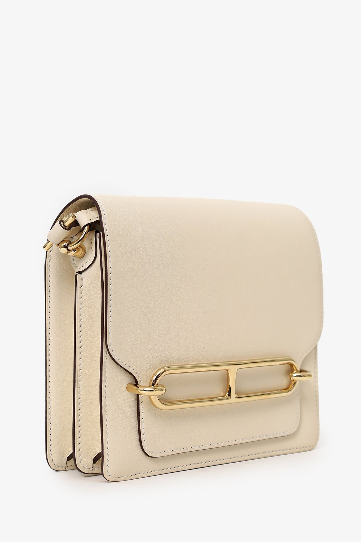 Hermes 2021 Nata Swift Leather Roulis 18 Crossbody GHW