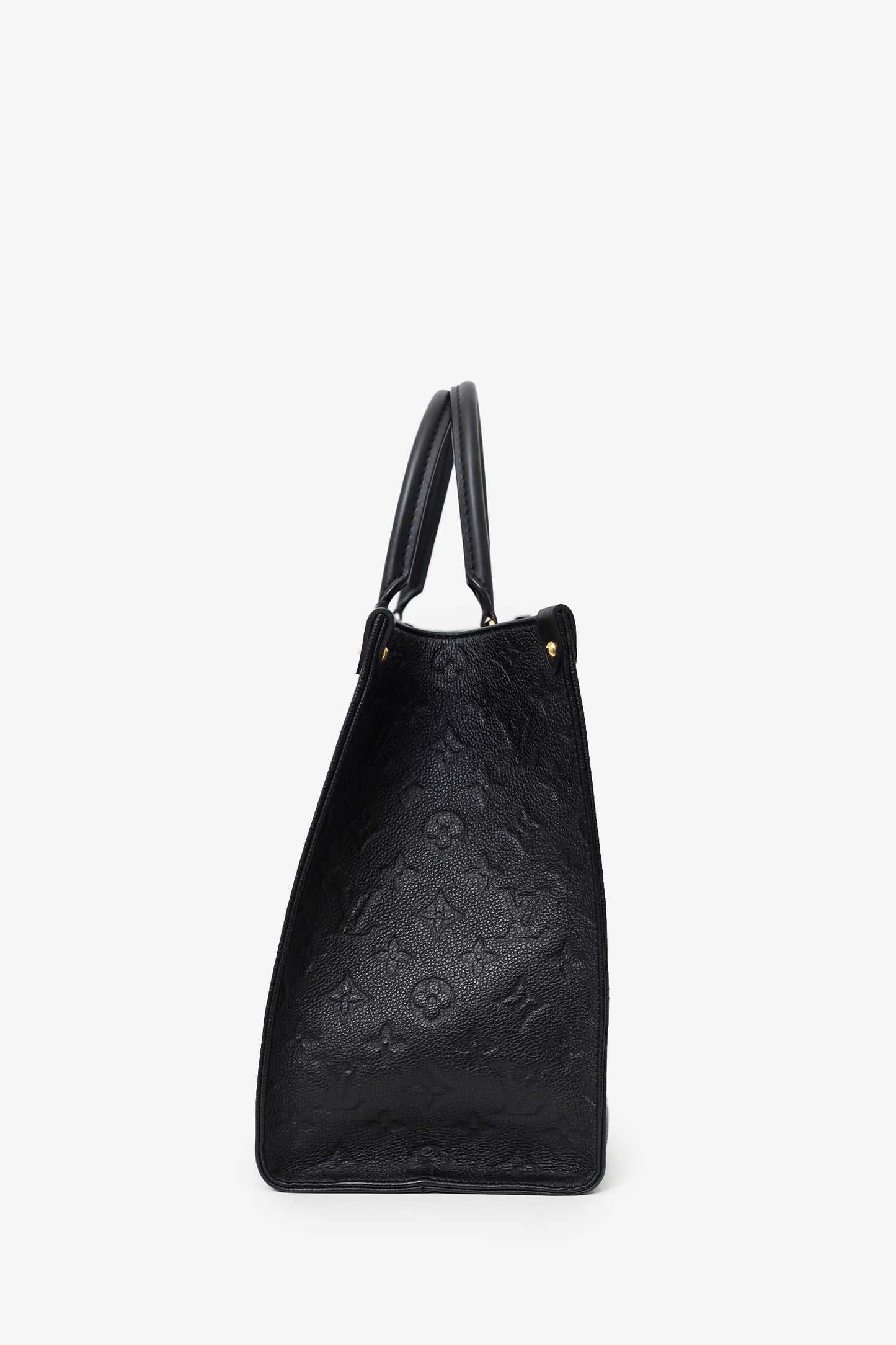 Louis Vuitton Black Monogram Empreinte Leather 'Onthego' MM Tote
