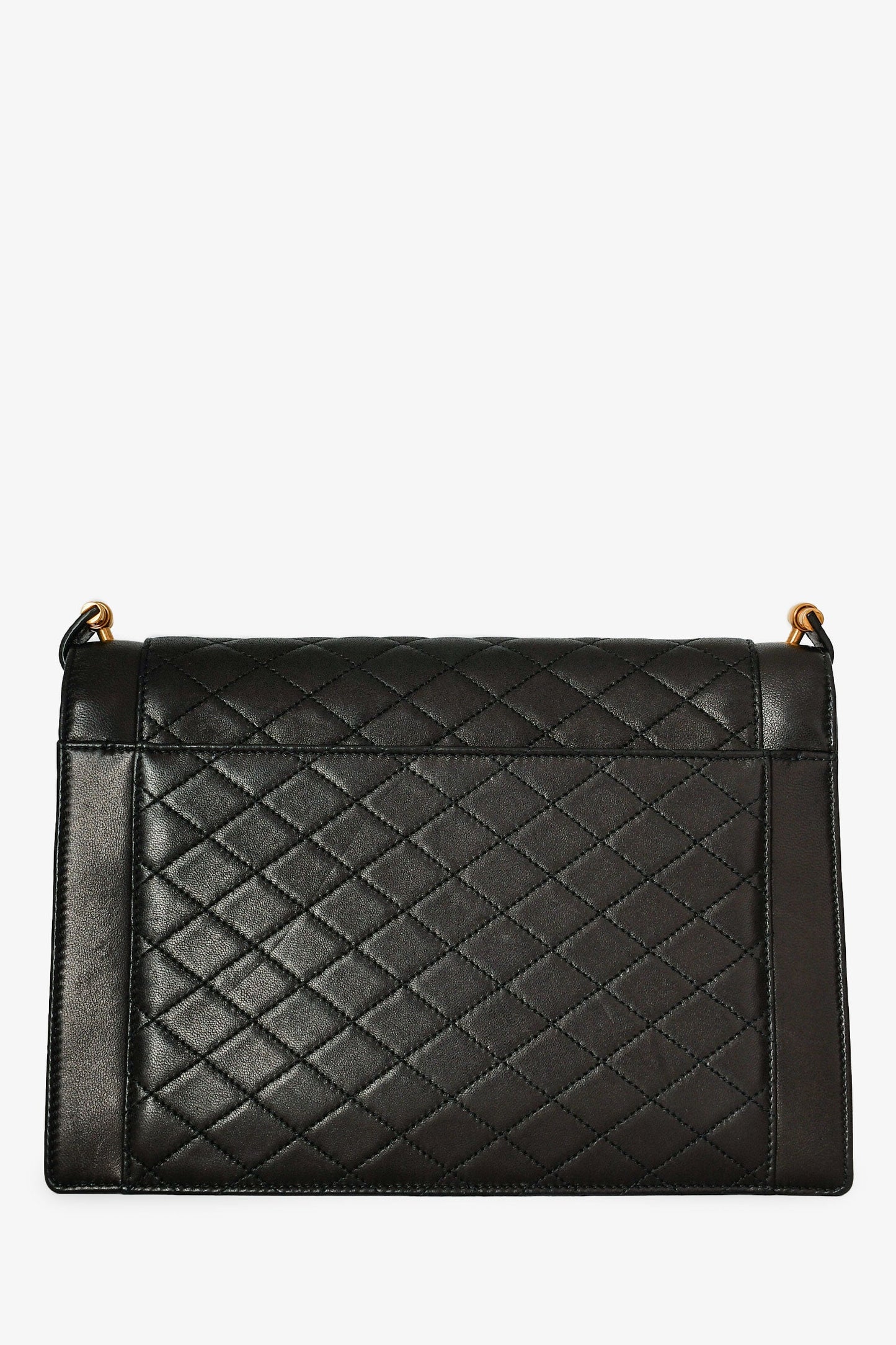 Saint Laurent 2021 Black Quilted Lambskin Gaby Satchel