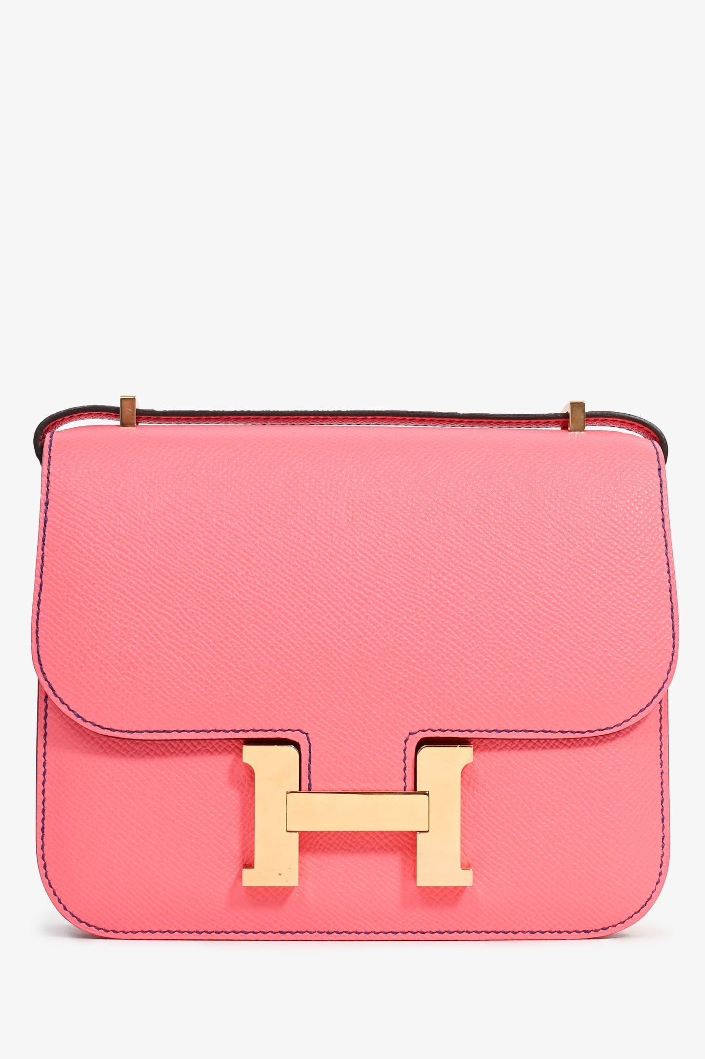 Hermès Pink Leather Constance 18