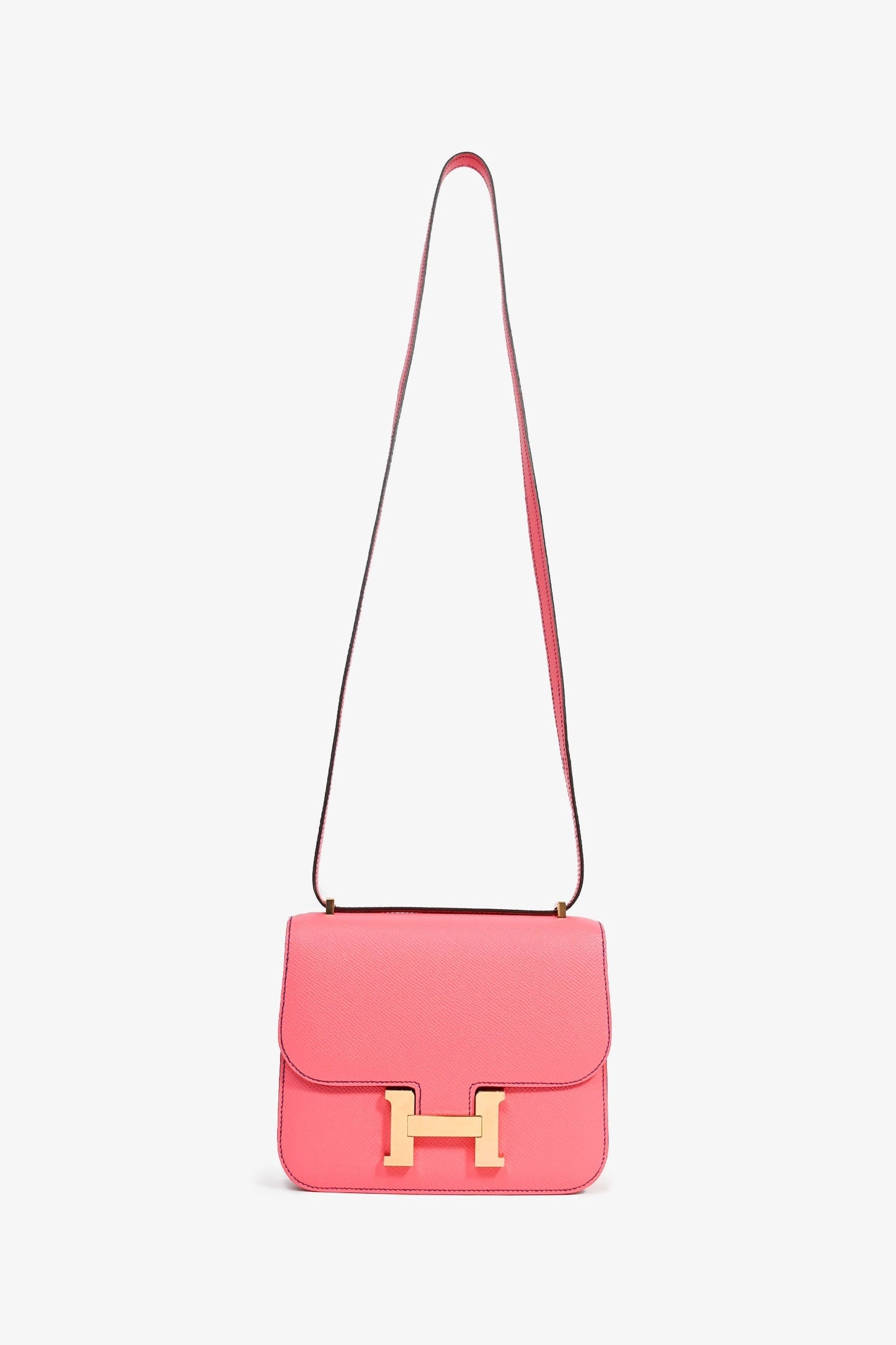 Hermès Pink Leather Constance 18
