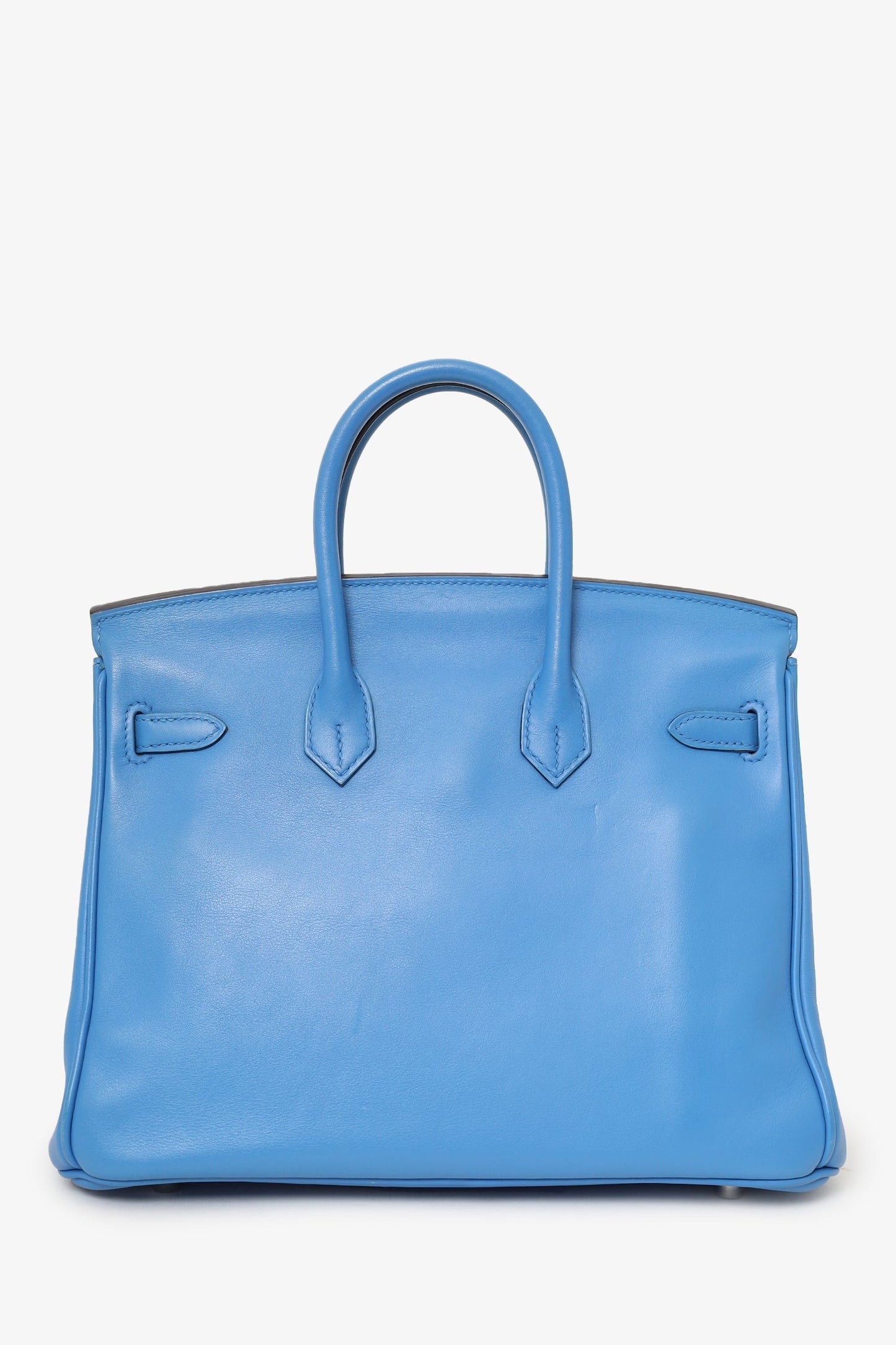 Hermes 2015 Blue Swift Leather Birkin 25