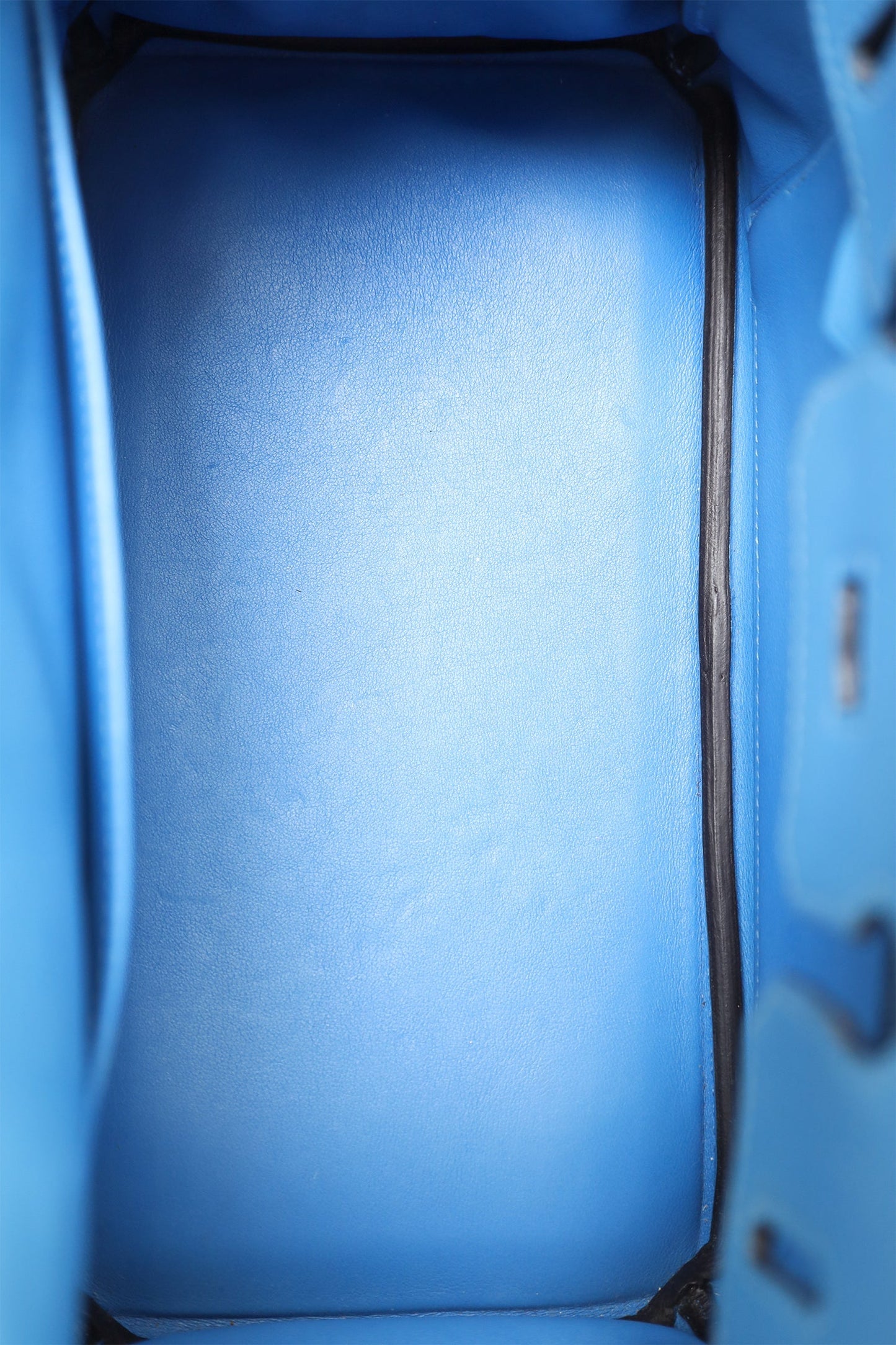 Hermes 2015 Blue Swift Leather Birkin 25