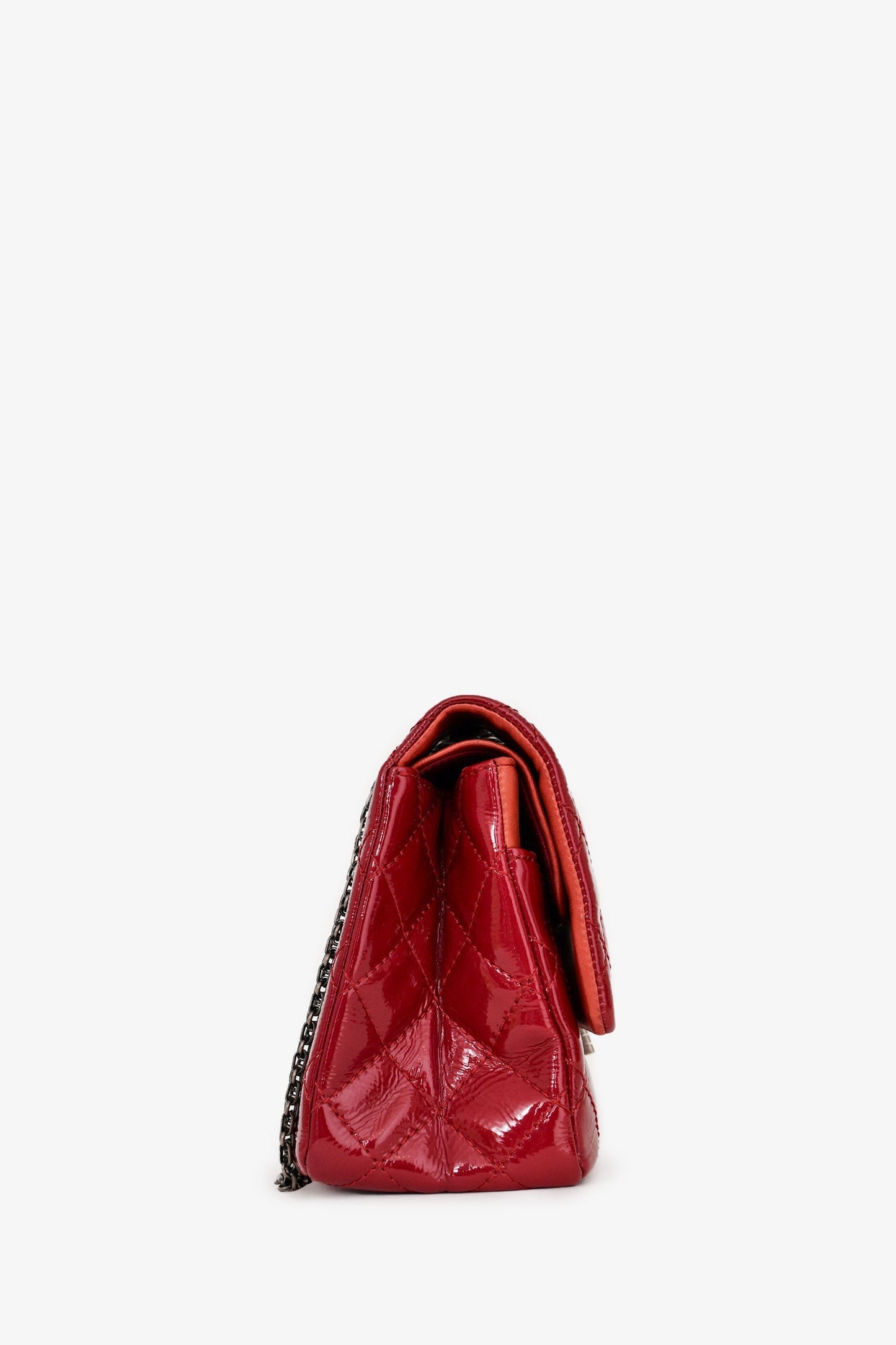Chanel™ 2010-11 Red Patent Leather Reissue 266 2.55 Flap Bag