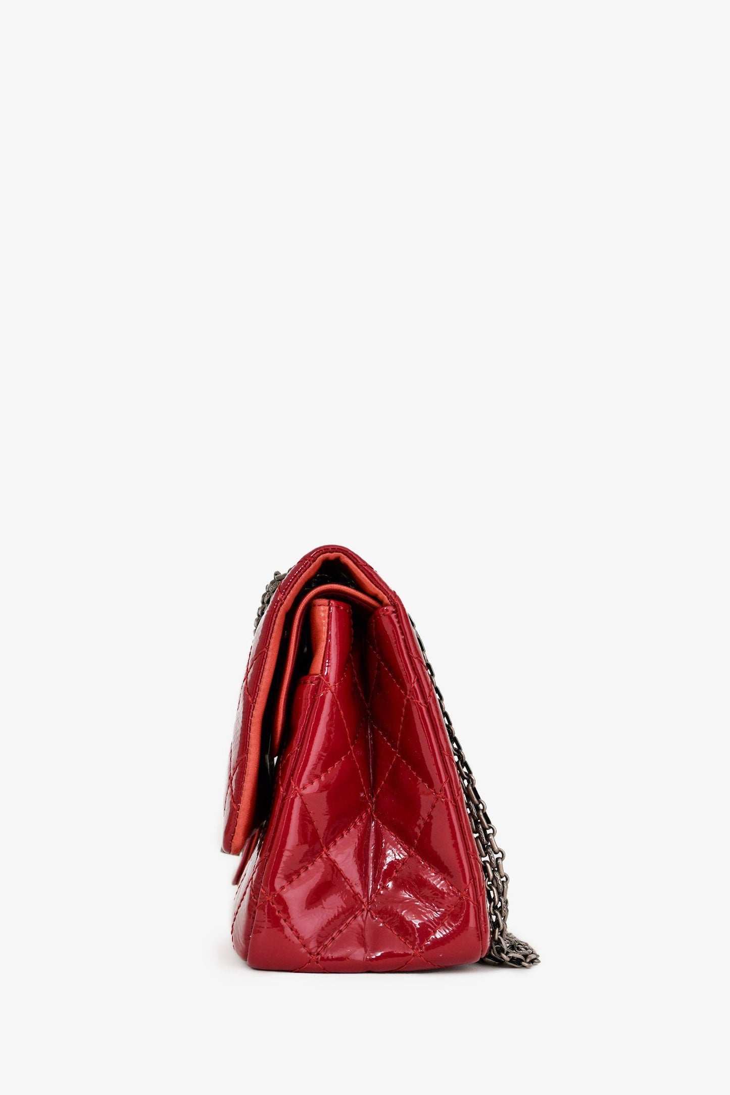 Chanel™ 2010-11 Red Patent Leather Reissue 266 2.55 Flap Bag