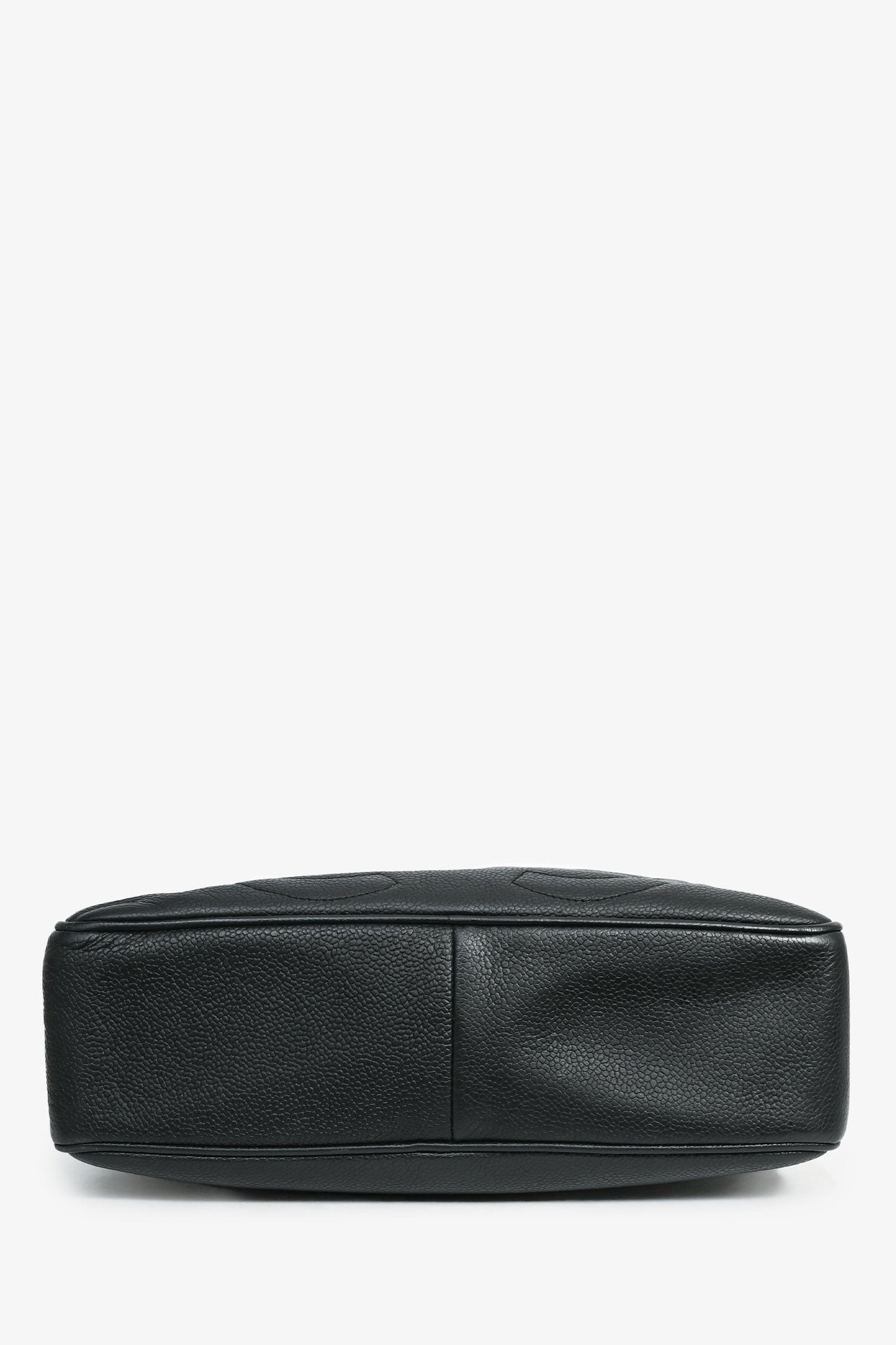 Chanel™ 1986-1988 Black Caviar Leather Triple CC Logo Crossbody