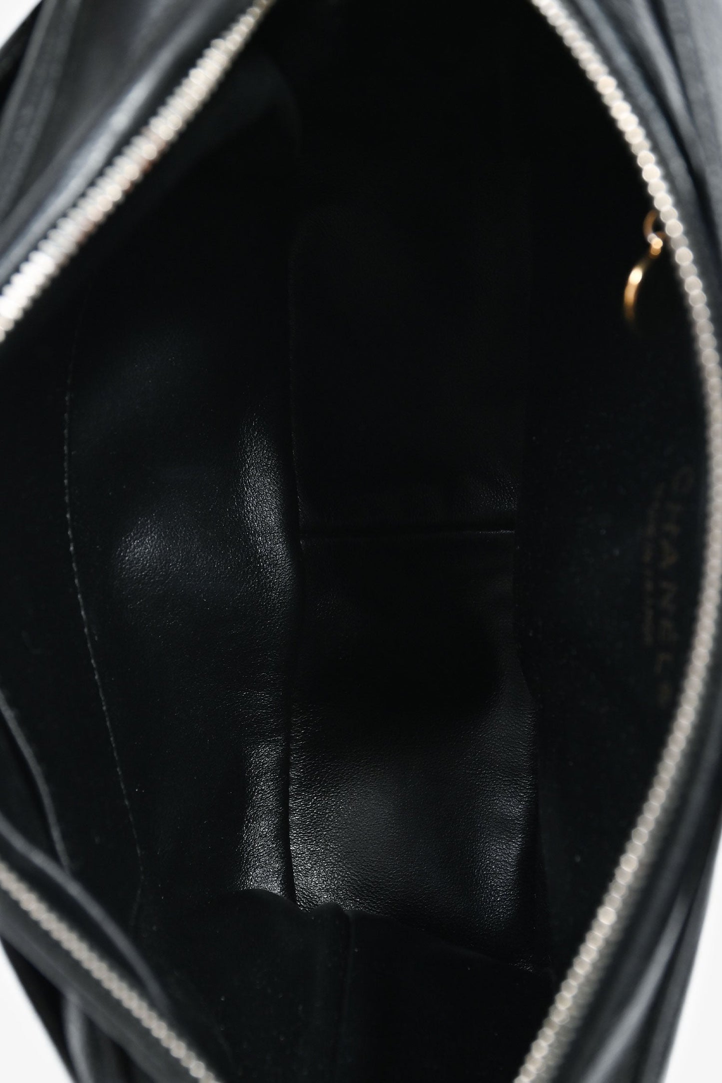 Chanel™ 1986-1988 Black Caviar Leather Triple CC Logo Crossbody