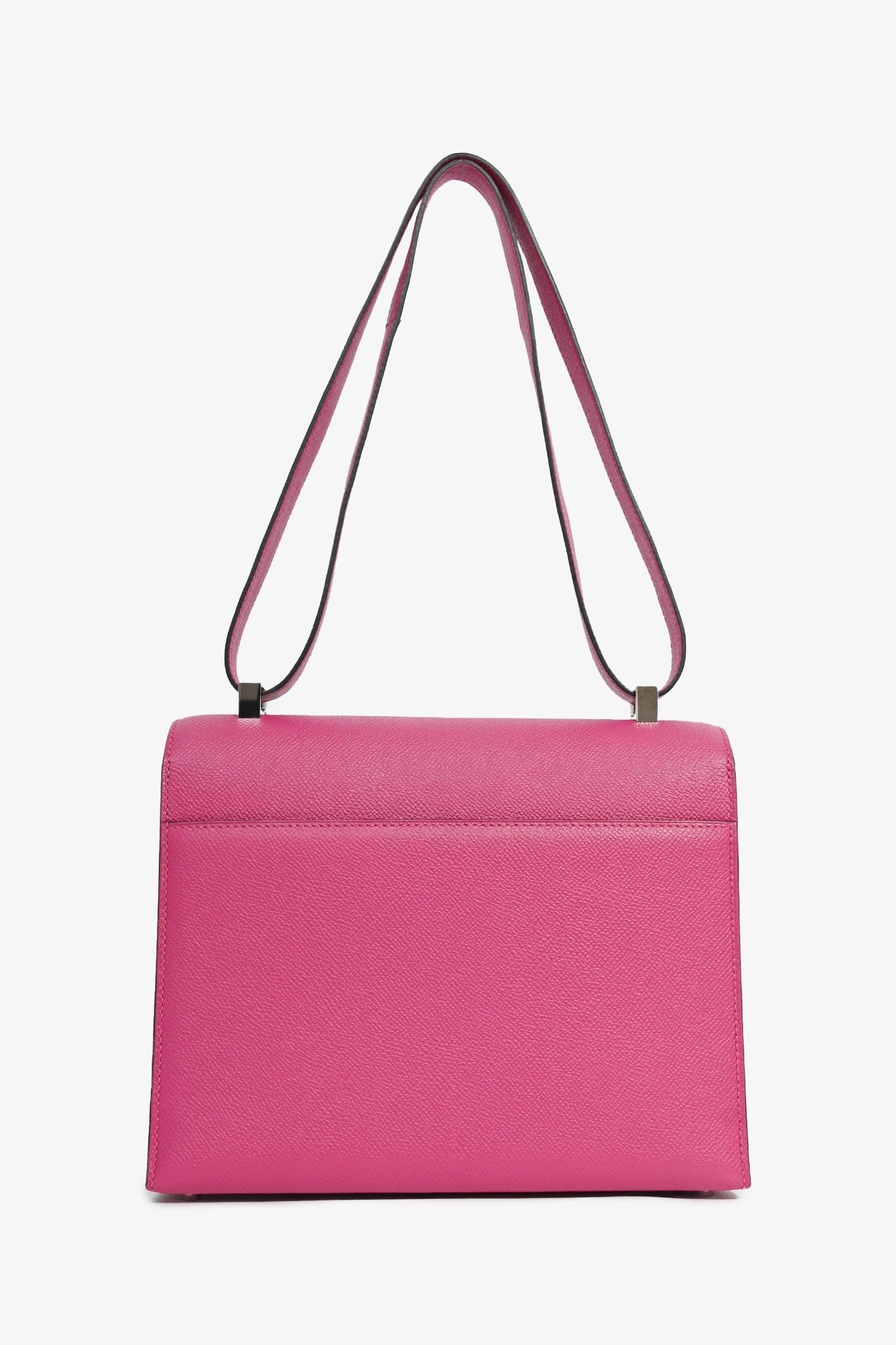 Hermes 2017 Rose Pourpre Epsom Leather Verrou 23 Crossbody Bag PHW
