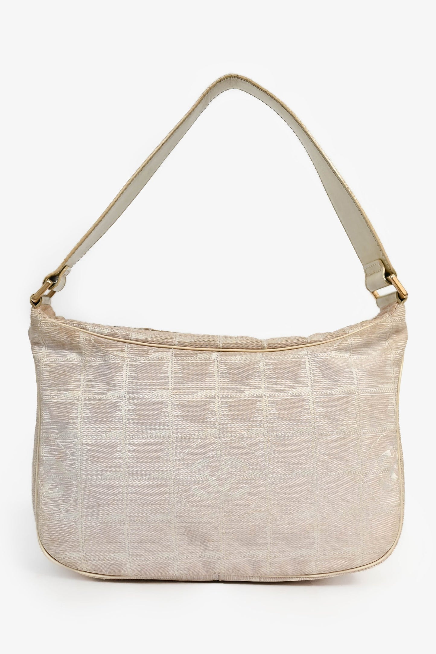 Chanel™ Pink Nylon Travel Ligne Shoulder Bag