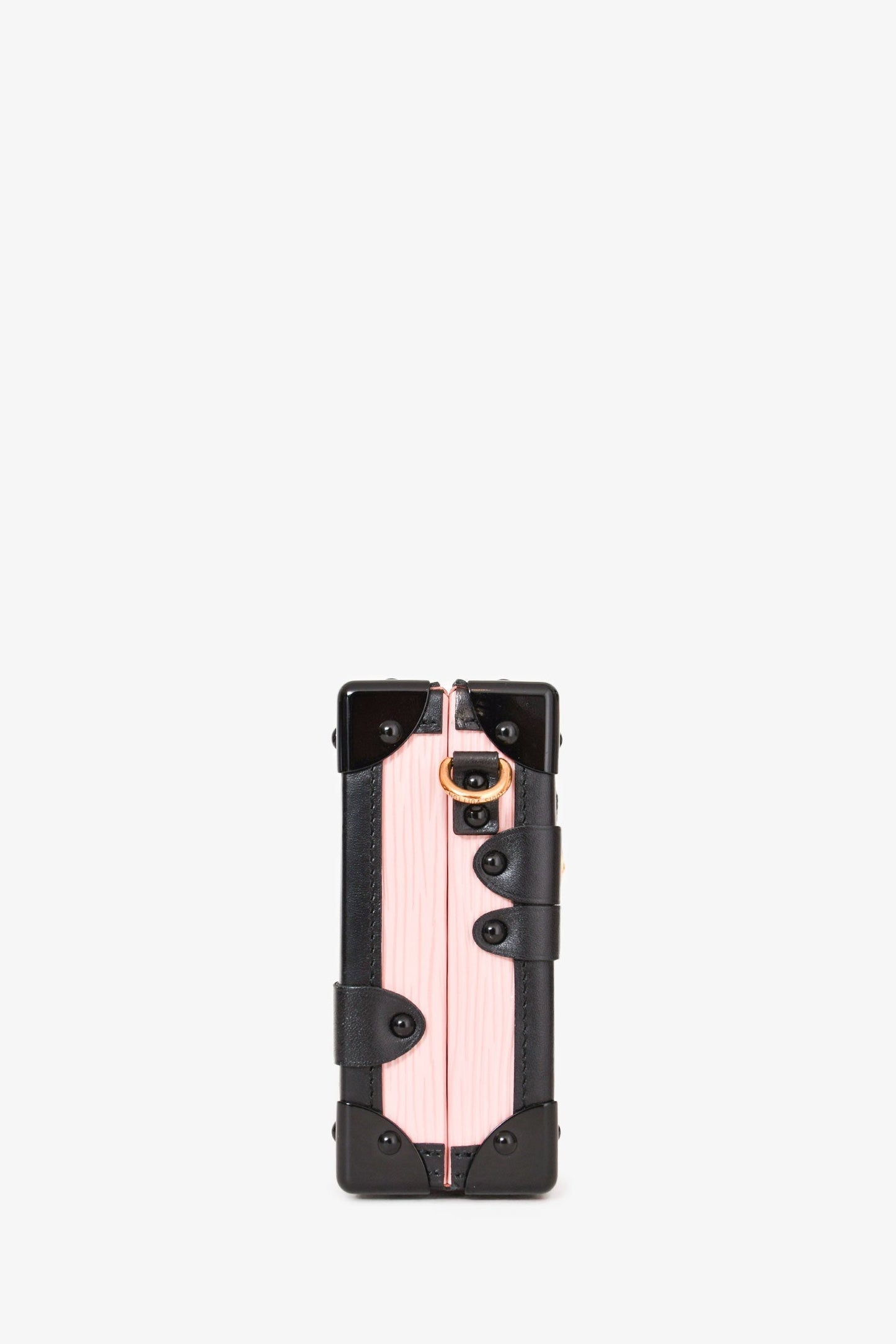 Louis Vuitton Pink/Black Epi Leather 'Petit Malle' with Strap
