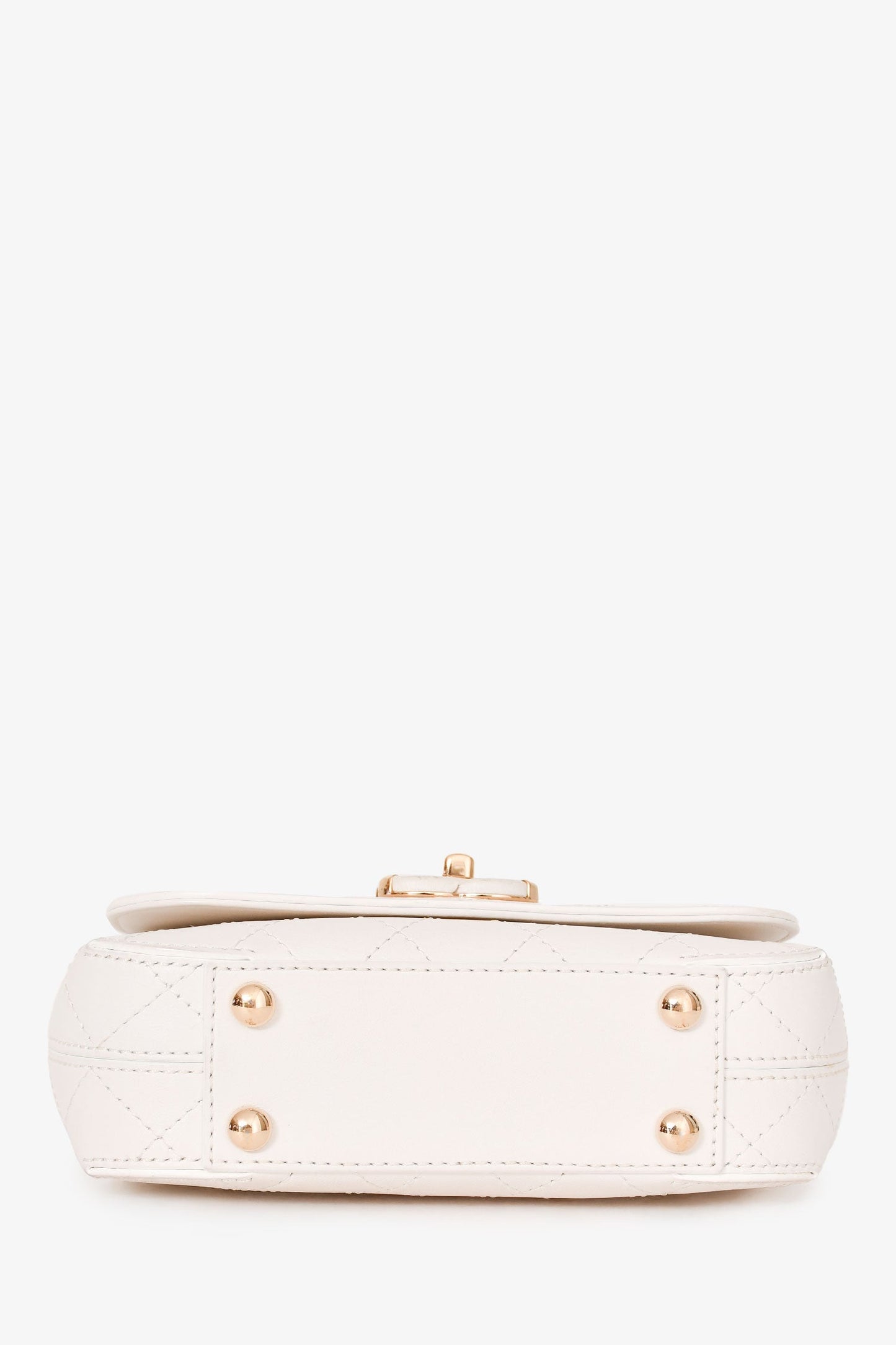 Chanel™ 2018/19 White Leather Small Covered CC Flap Bag