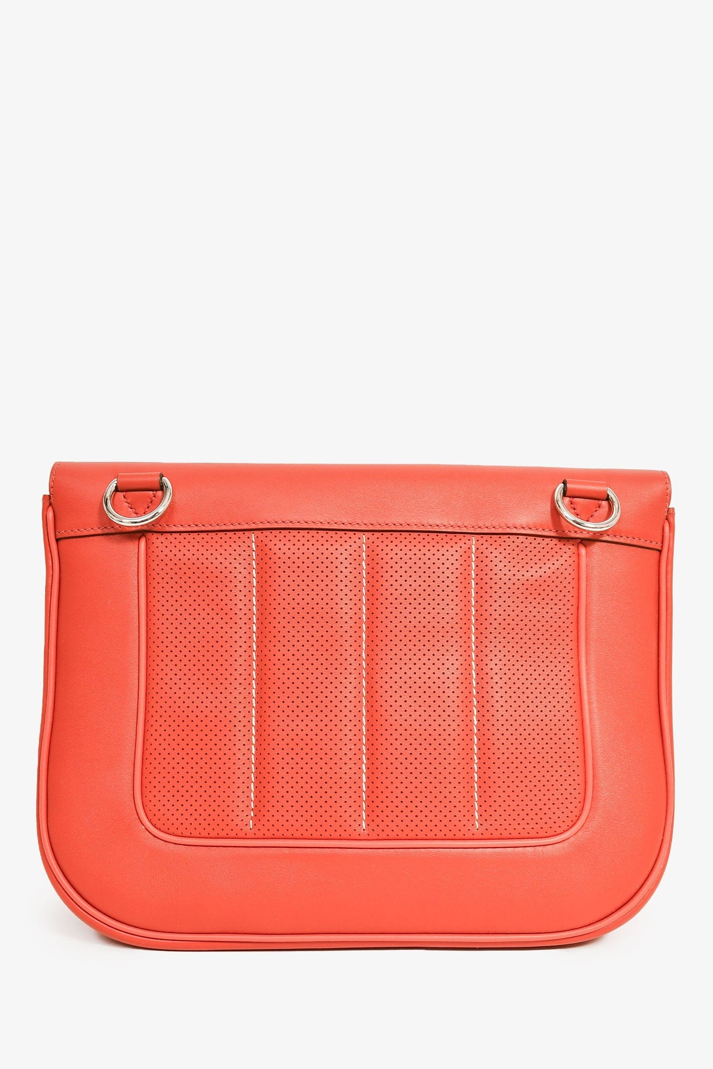 Hermes 2014 Red Perforated Swift Leather 'Berline' 28 Crossbody
