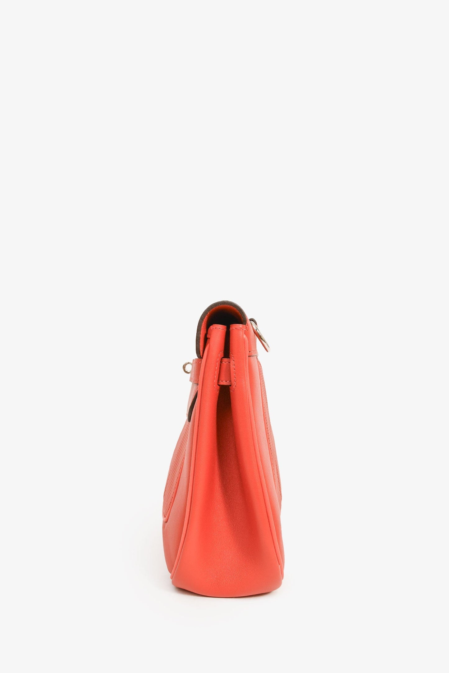 Hermes 2014 Red Perforated Swift Leather 'Berline' 28 Crossbody
