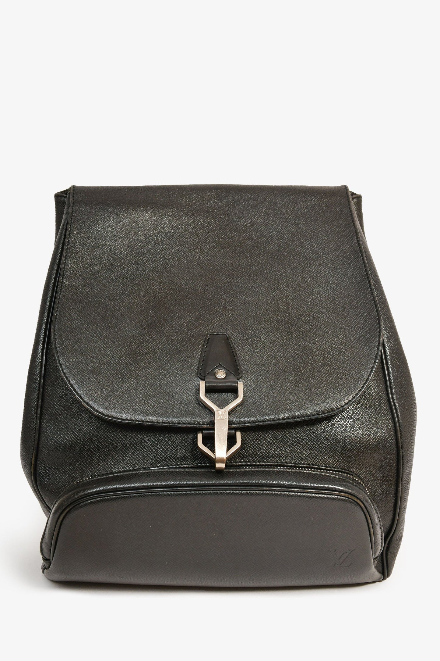 Louis Vuitton 2000 Black Leather 'Taiga Cassiar' Backpack