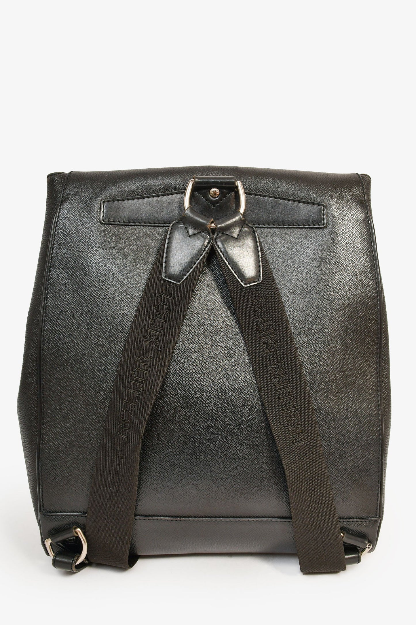 Louis Vuitton 2000 Black Leather 'Taiga Cassiar' Backpack