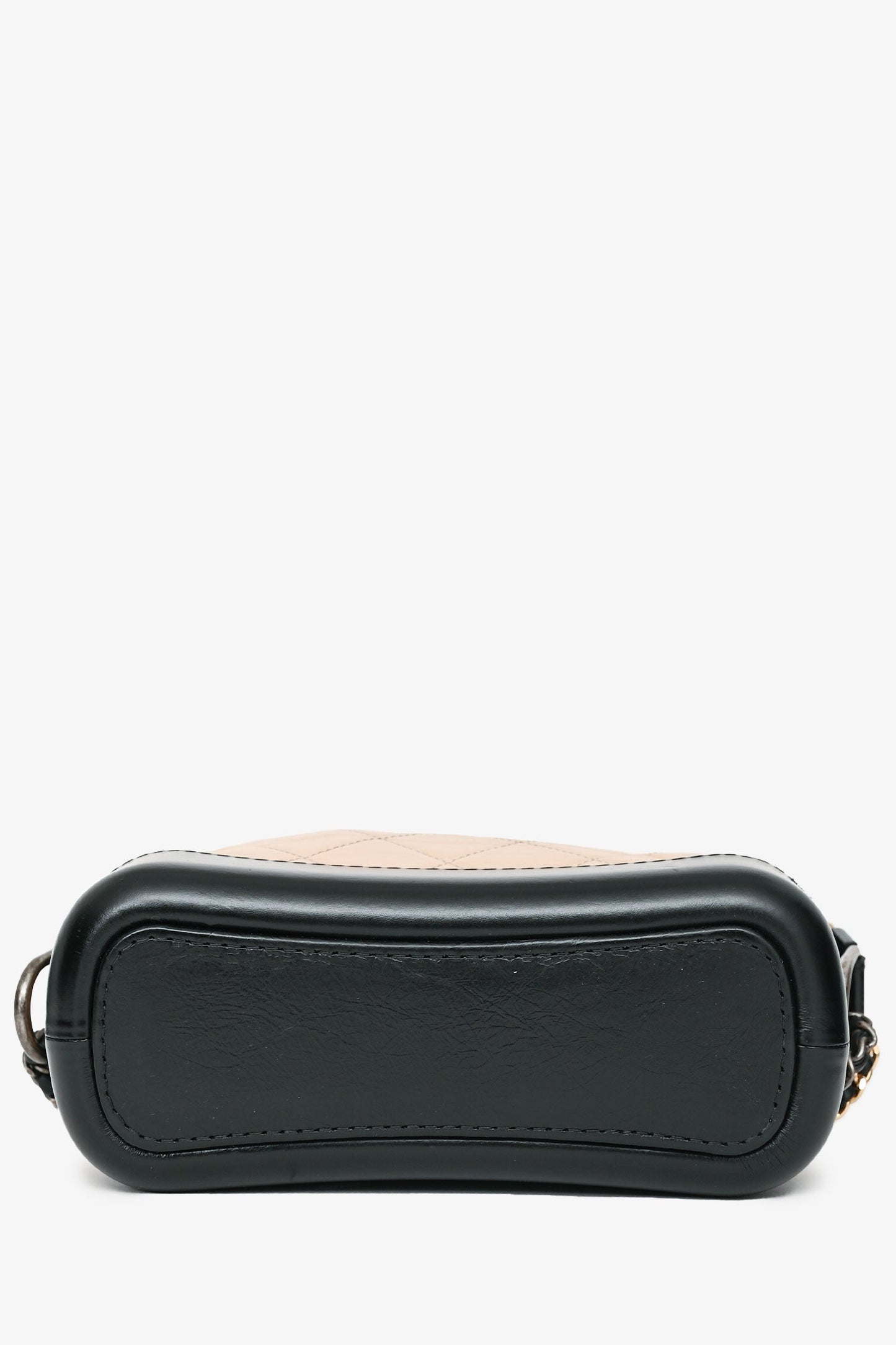 Chanel™ 2017-18 Beige/Black Leather Small Gabrielle Chain Bag