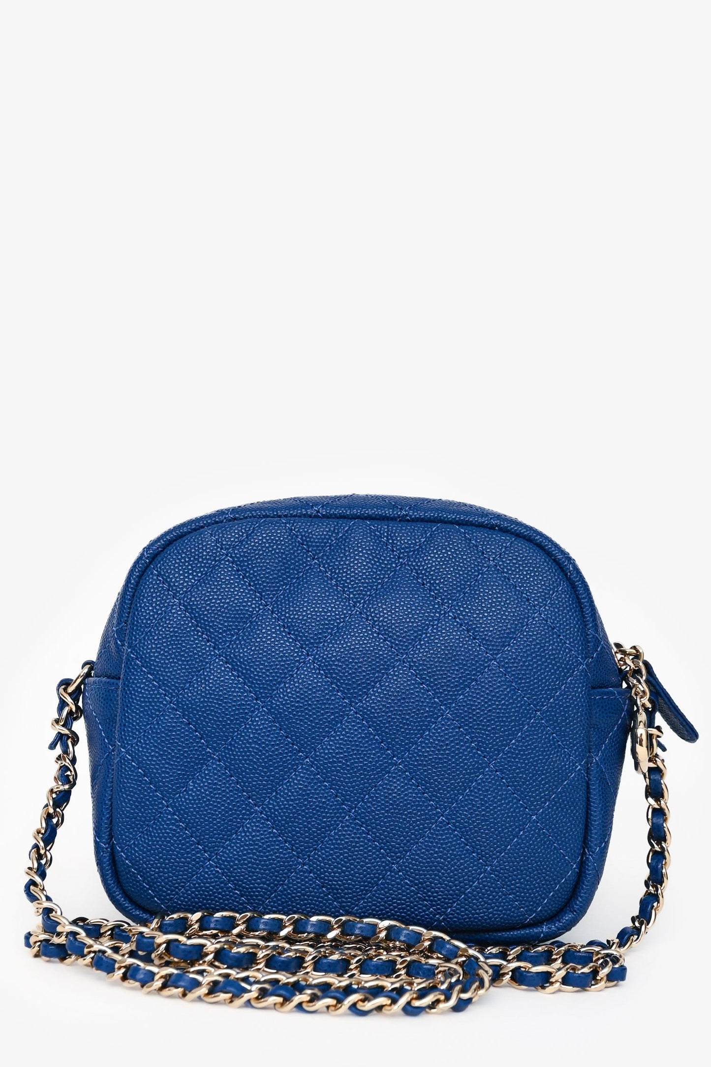 Chanel™ 2019 Dark Blue Caviar Camera Bag GHW