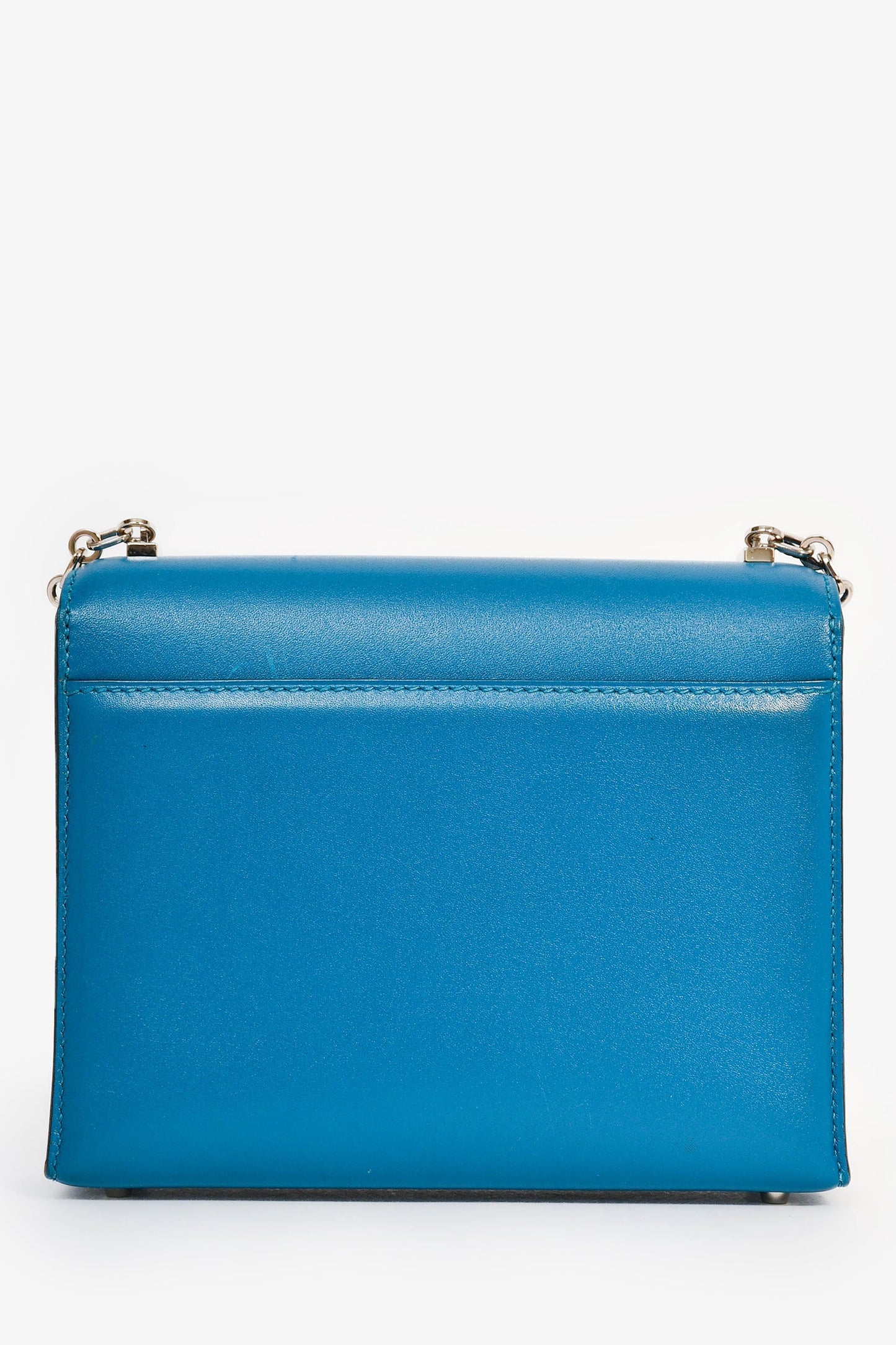 Hermès 2019 Blue Leather Mini 'Verrou Chaîne 17' Crossbody